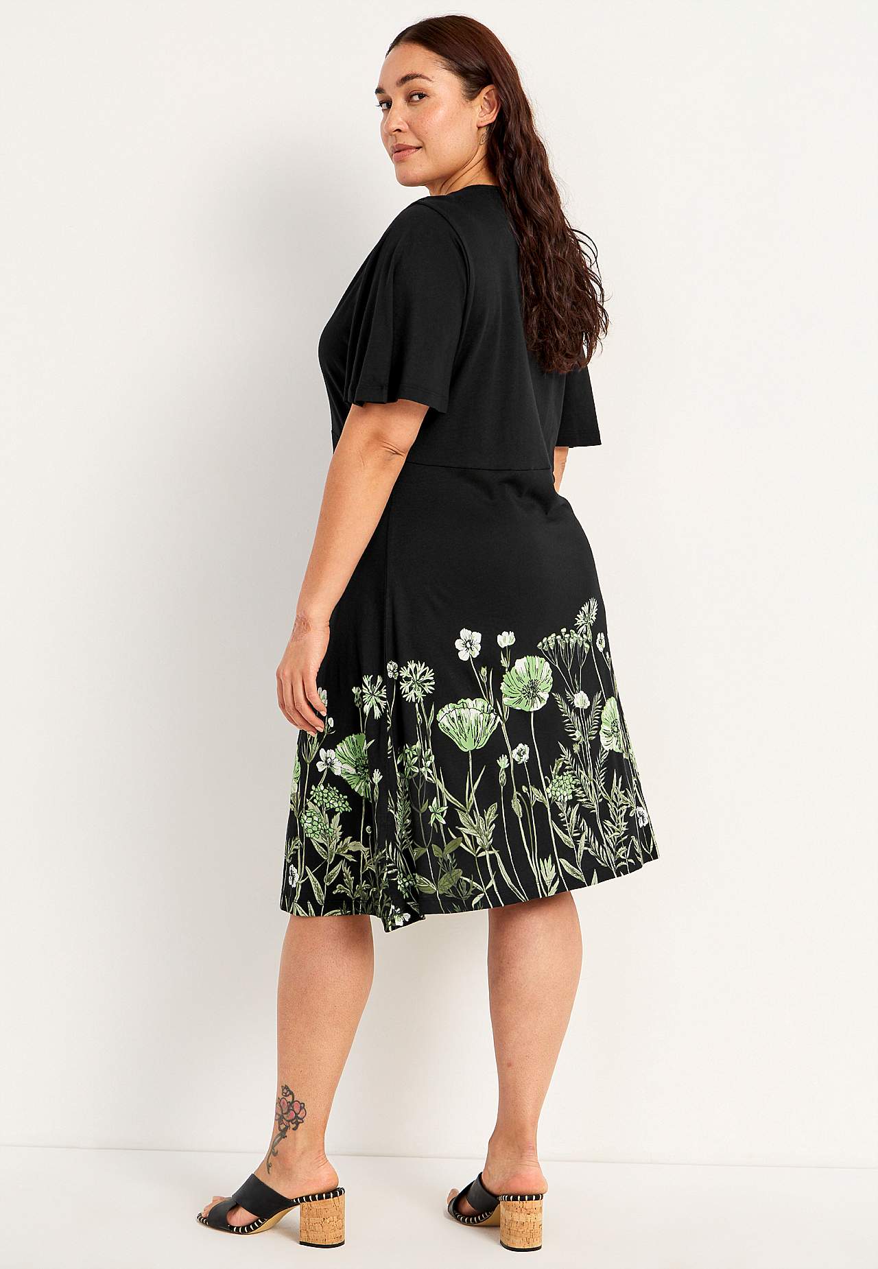 Jersey dress in super soft modal mix