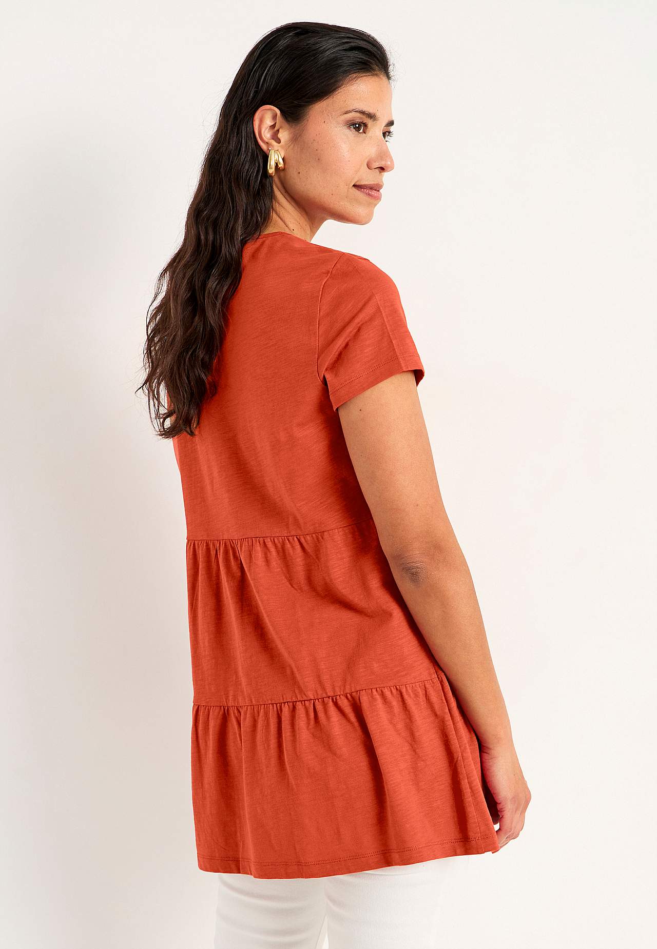 Jersey tuniq with frill Viola
