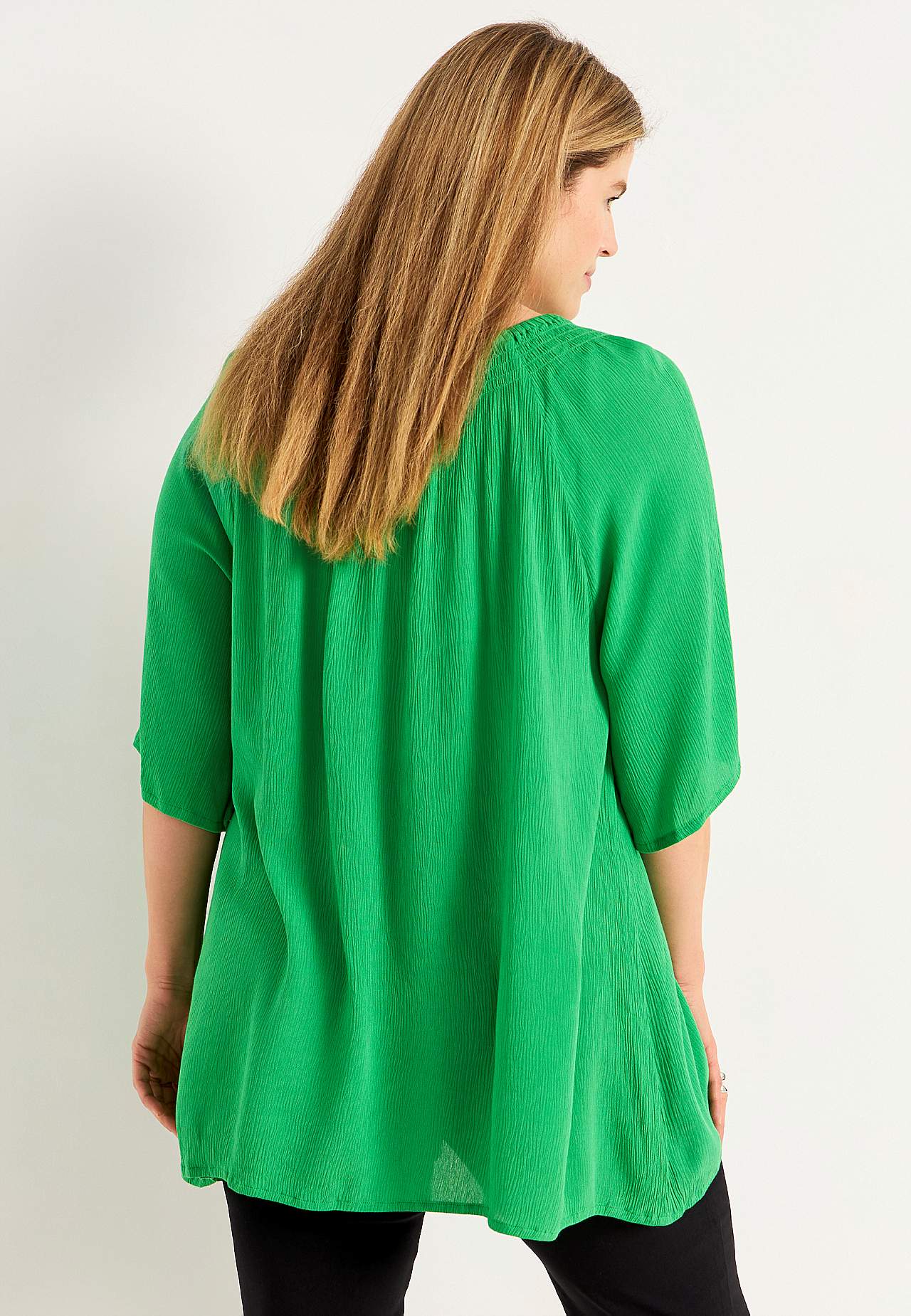 Tunic in viscose crepe
