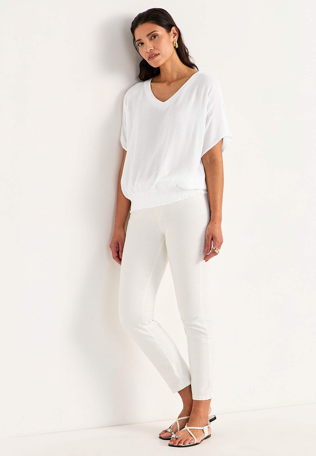 Blouse in viscose crepe Sanna