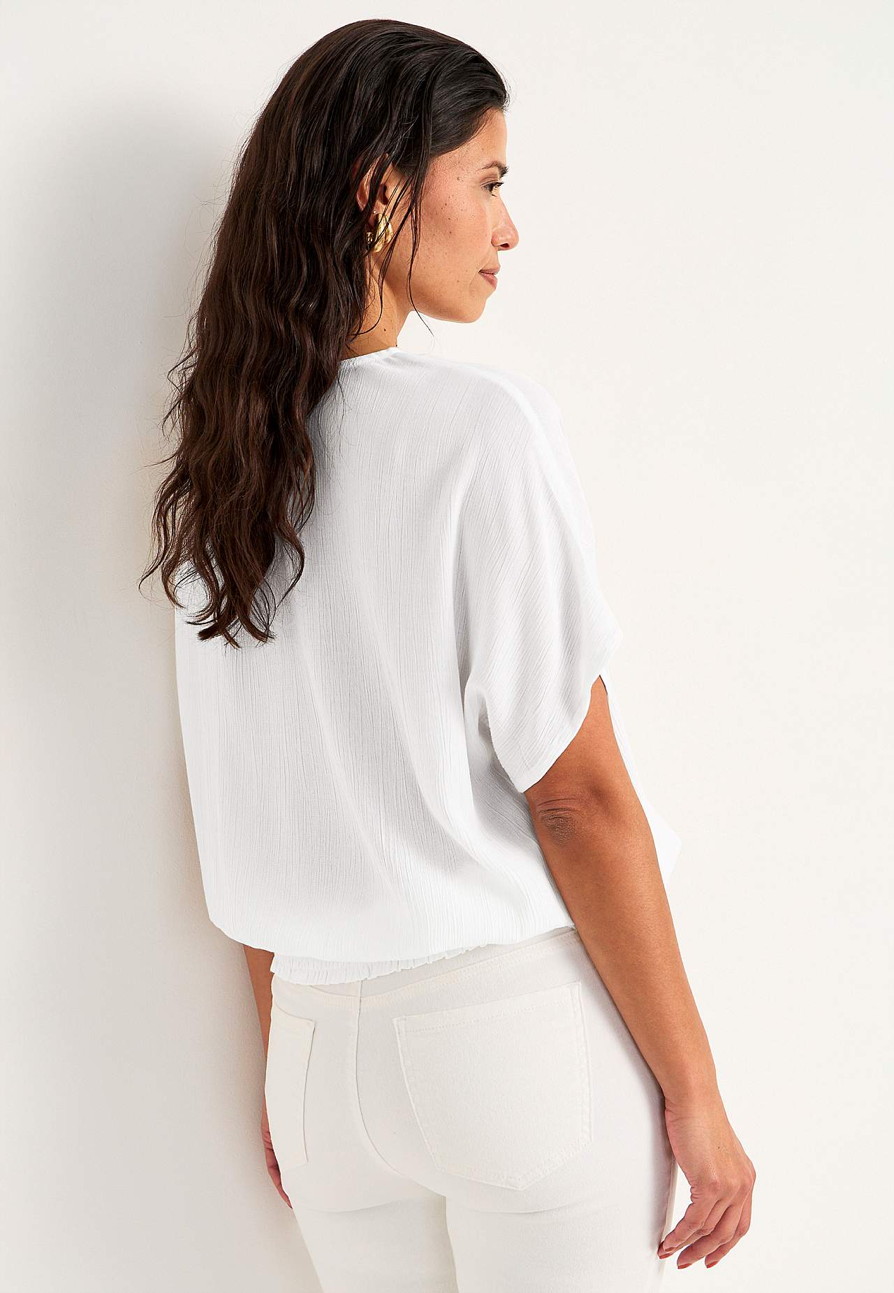 Blouse in viscose crepe Sanna