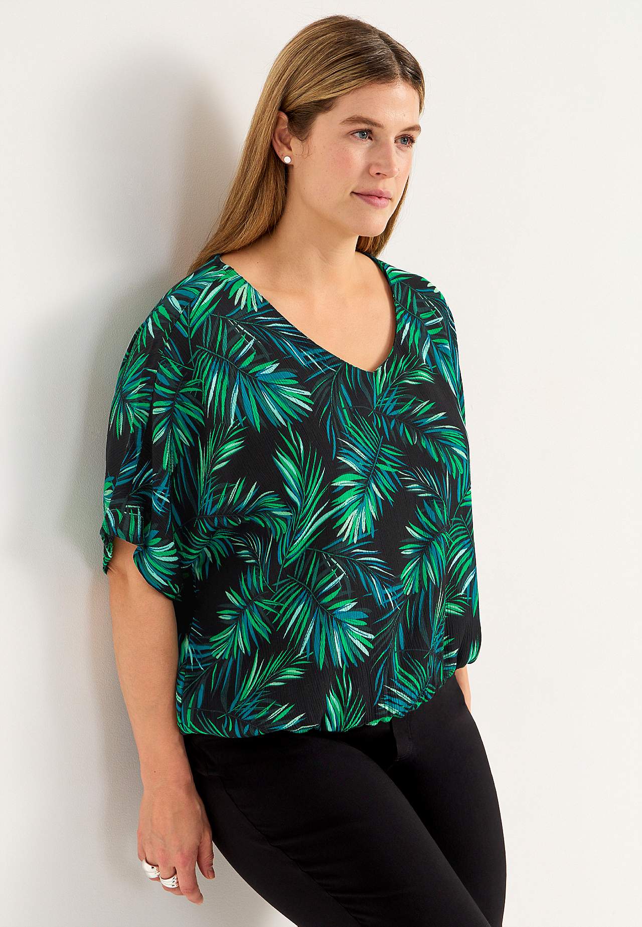 Blouse in viscose crepe Sanna