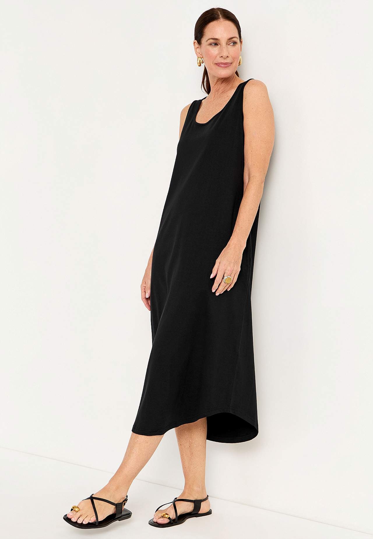 Sleeveless jersey dress