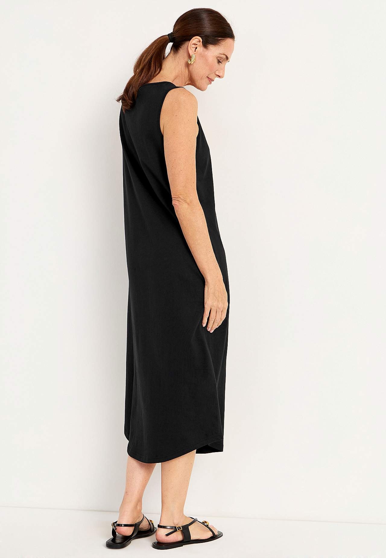 Sleeveless jersey dress