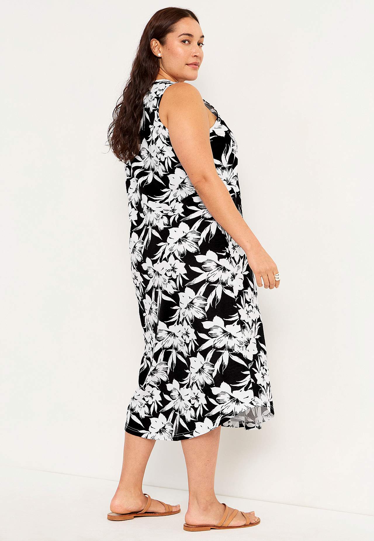 Sleeveless jersey dress