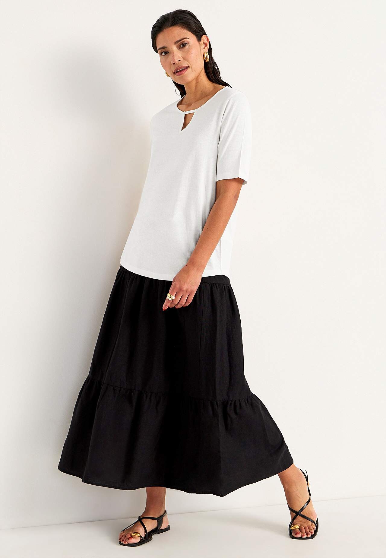 Short-sleeved jersey top