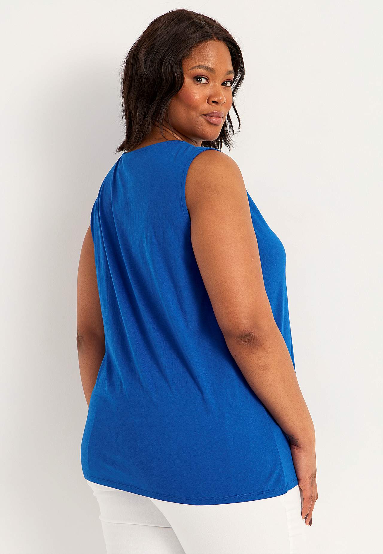 Top with decorative pin-tuck