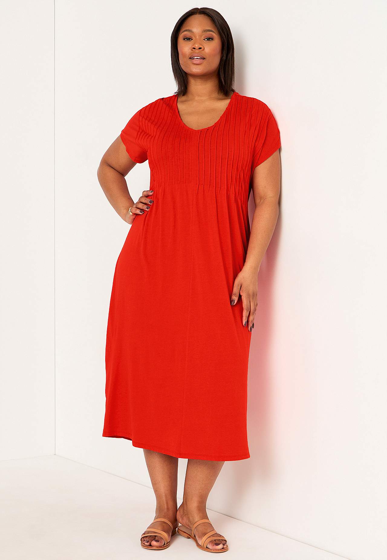 Kaftan dress in jersey