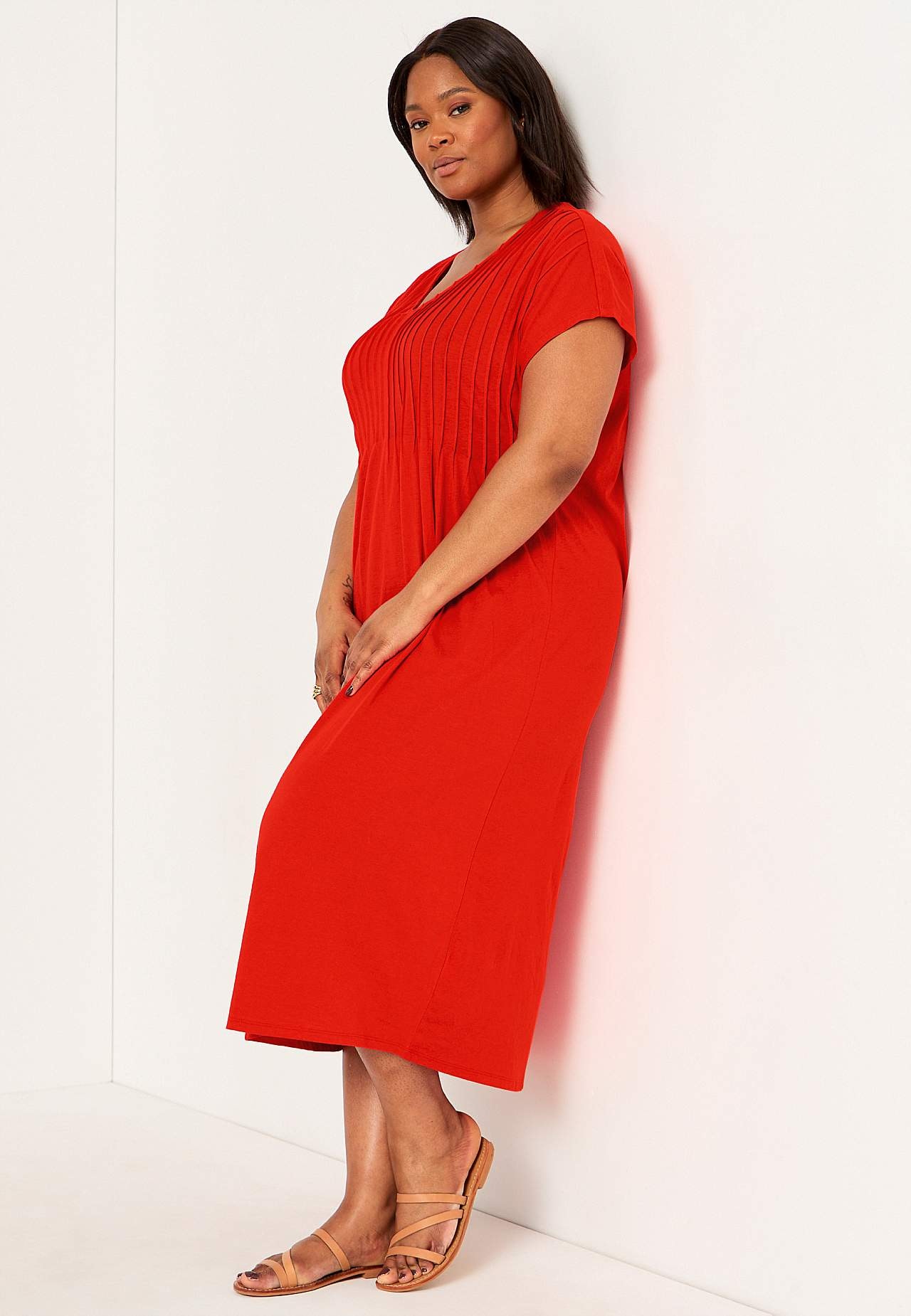 Kaftan dress in jersey