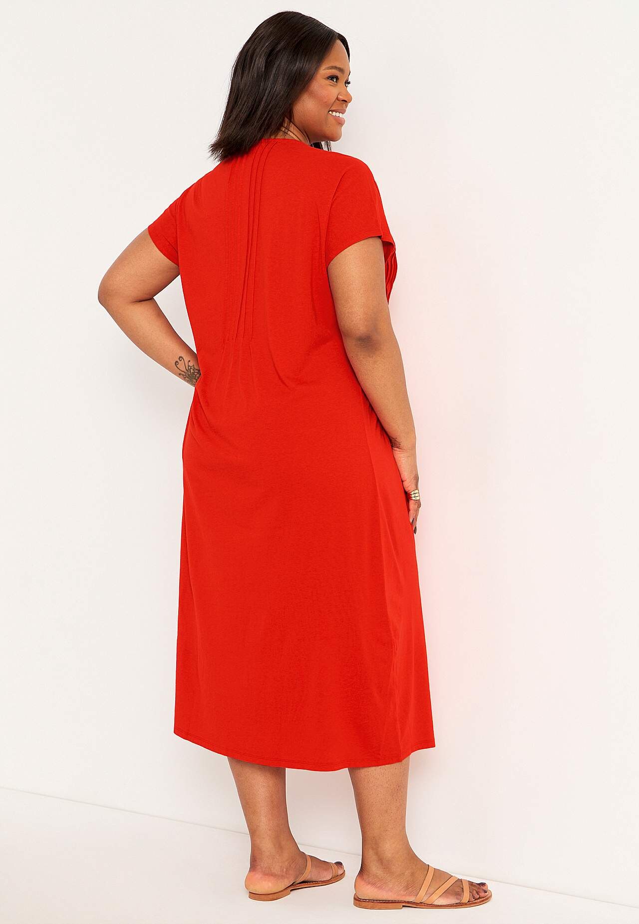 Kaftan dress in jersey