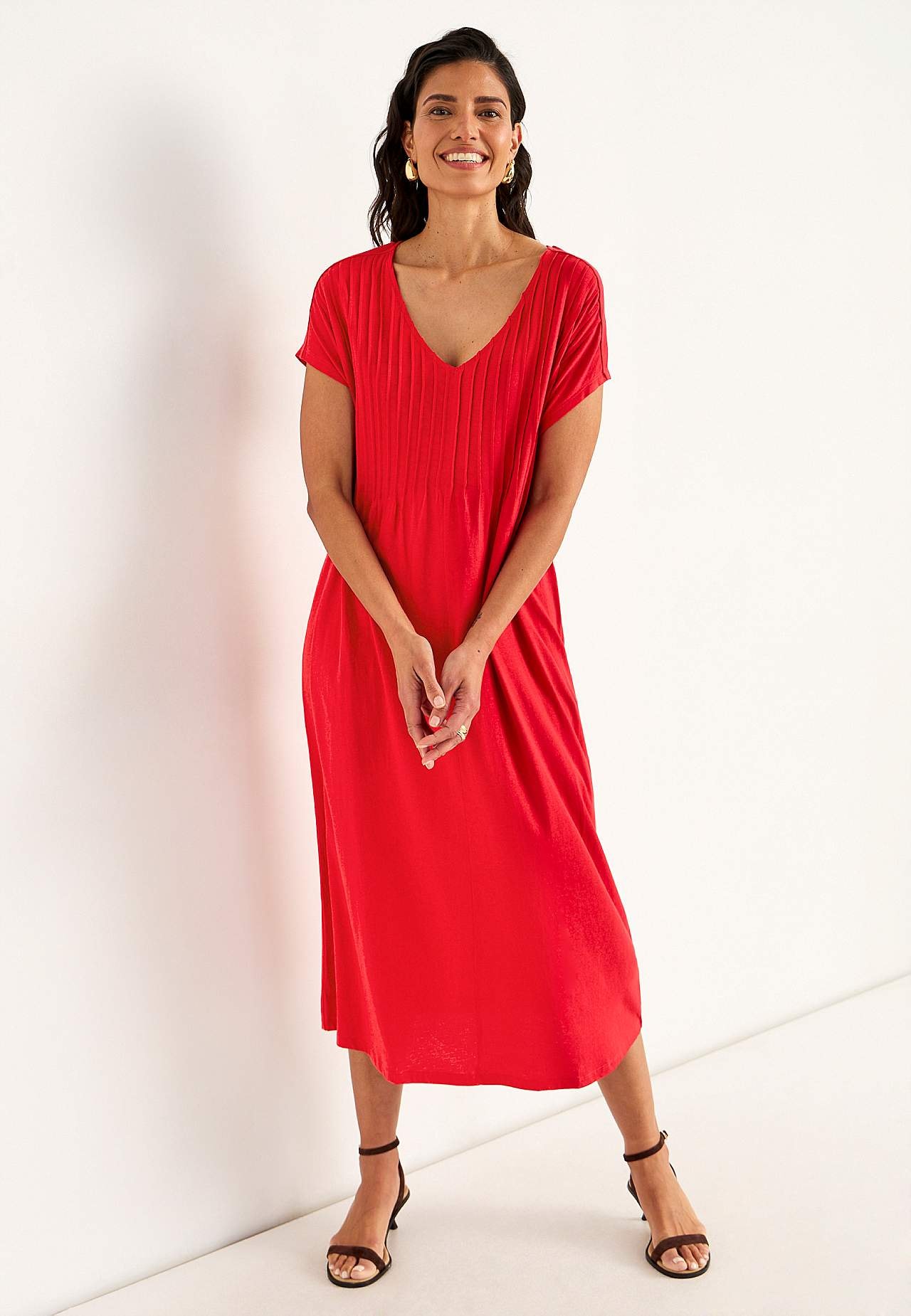 Kaftan dress in jersey