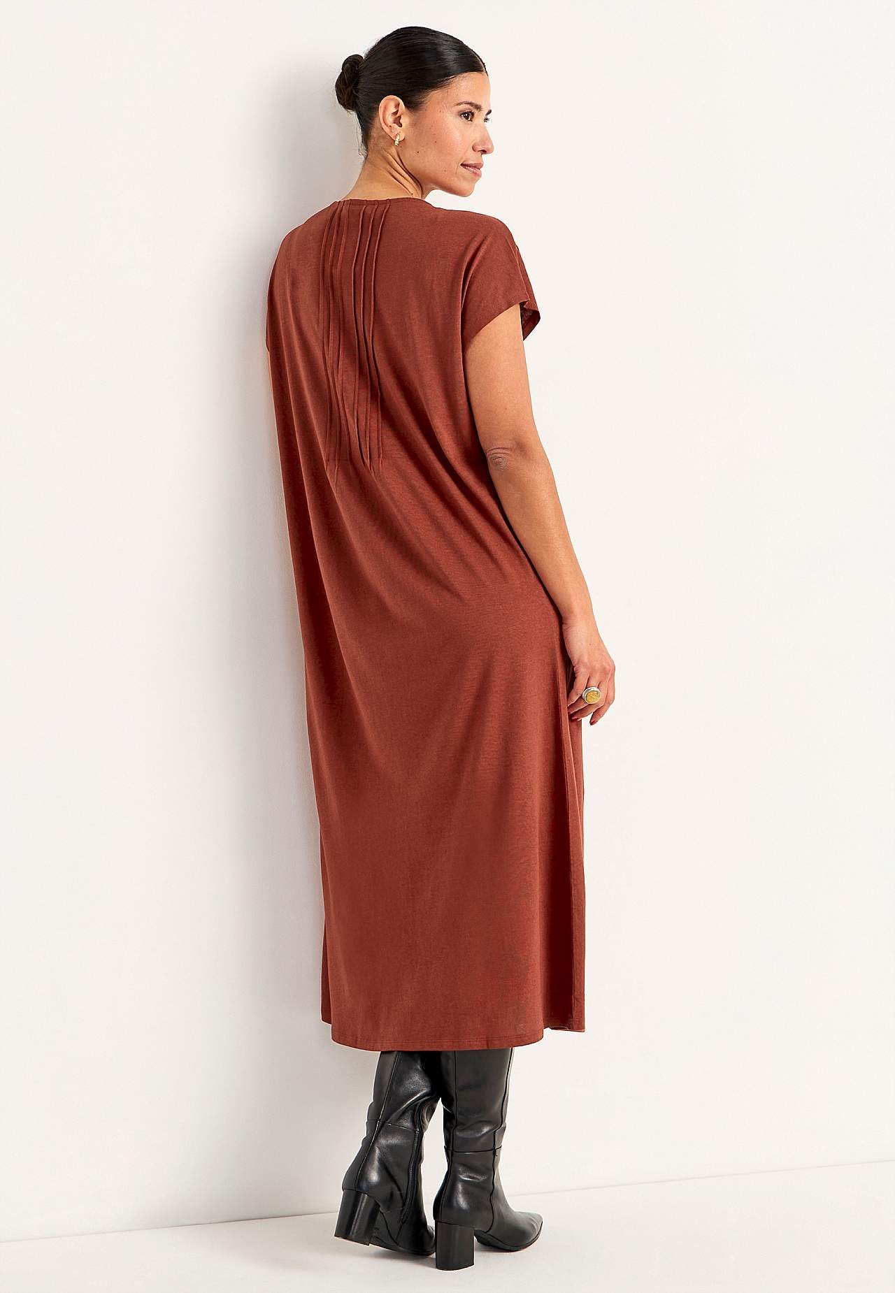 Kaftan dress in jersey
