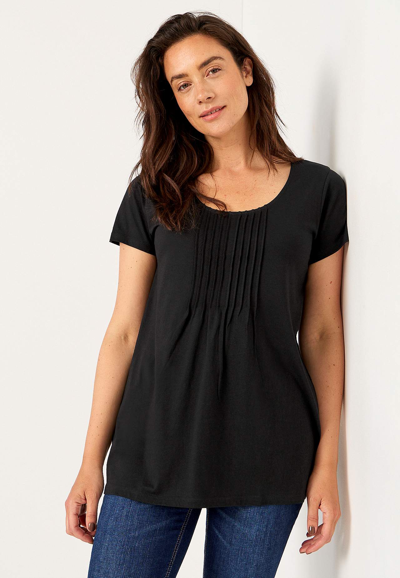 Short-sleeved jersey tuniq