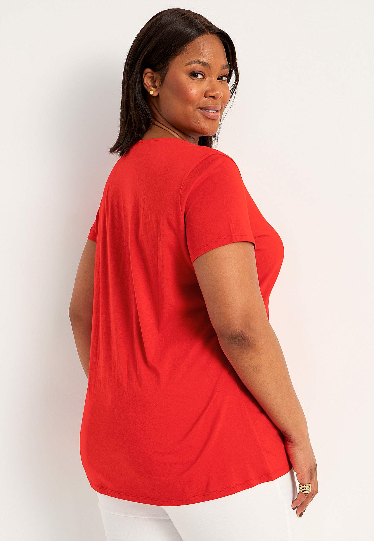 Short-sleeved jersey tuniq