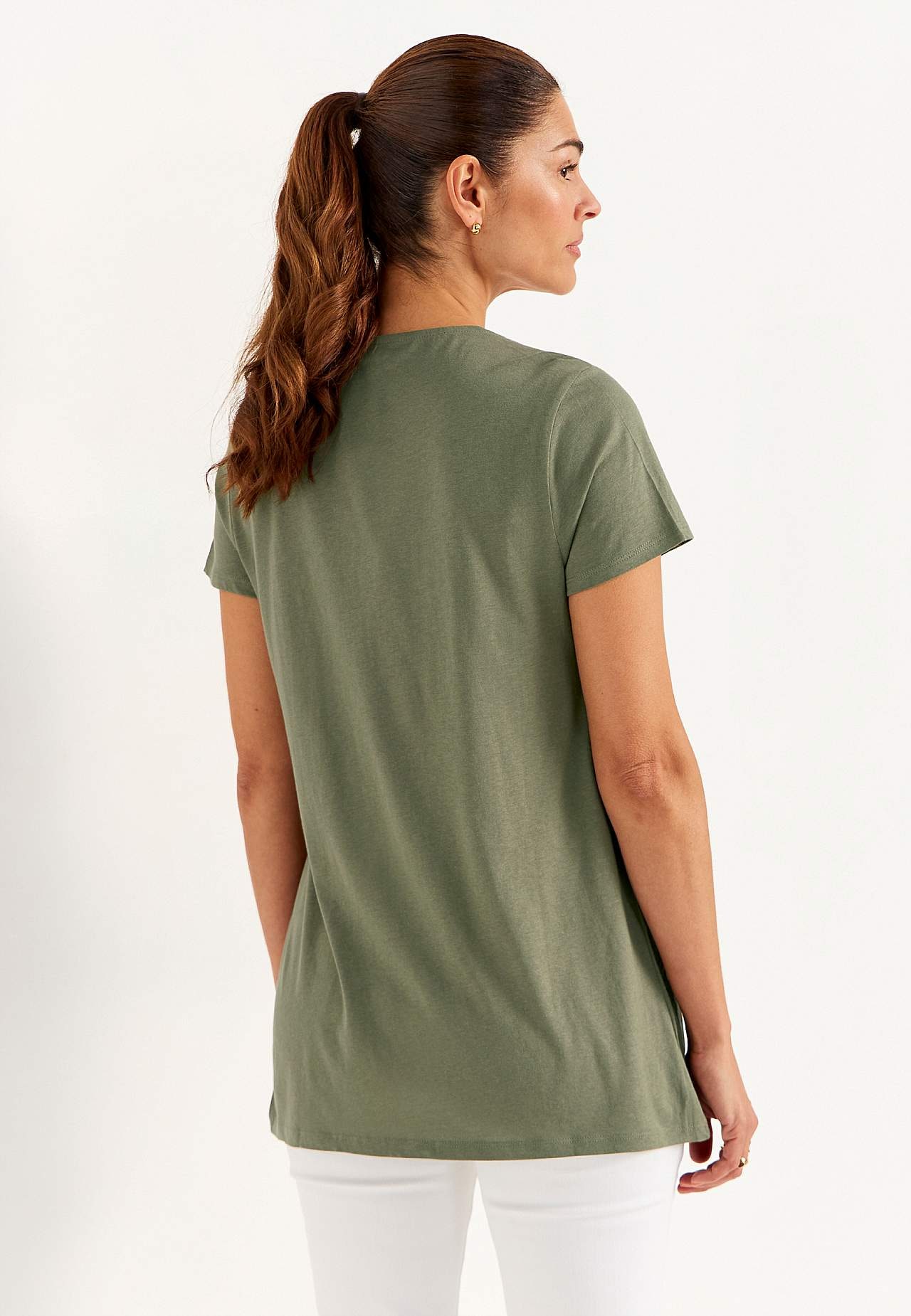 Short-sleeved jersey tuniq