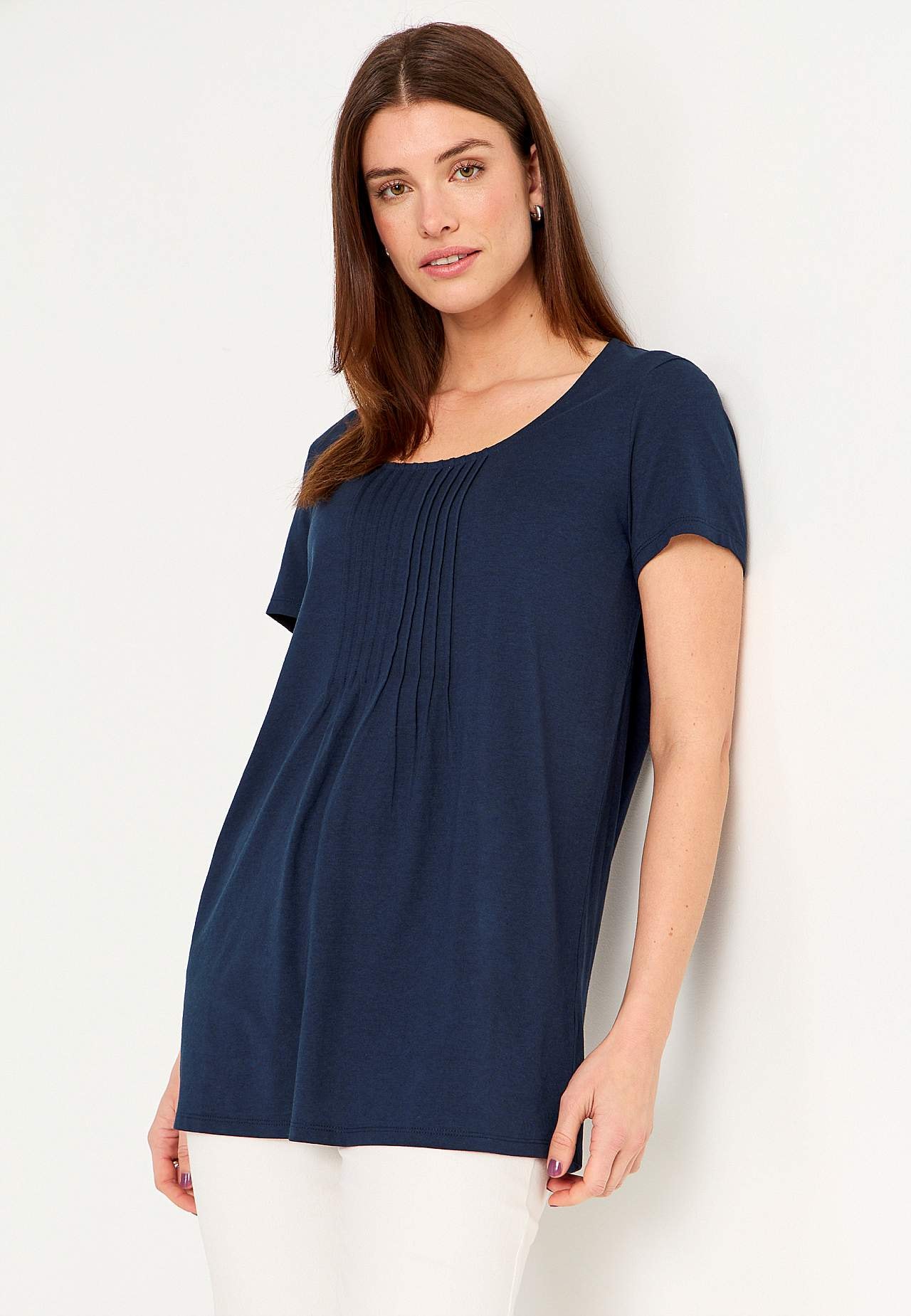 Short-sleeved jersey tuniq