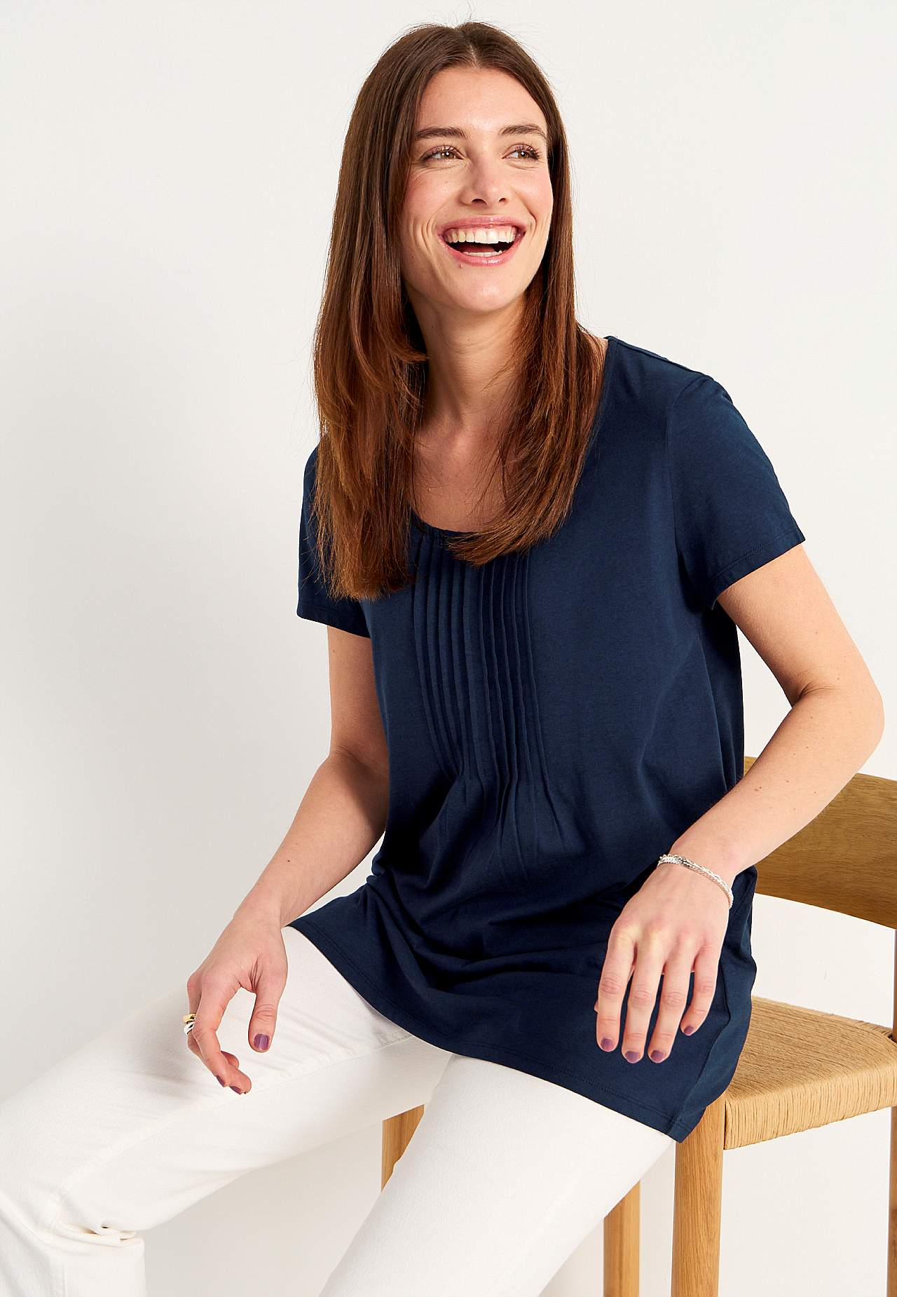 Short-sleeved jersey tuniq