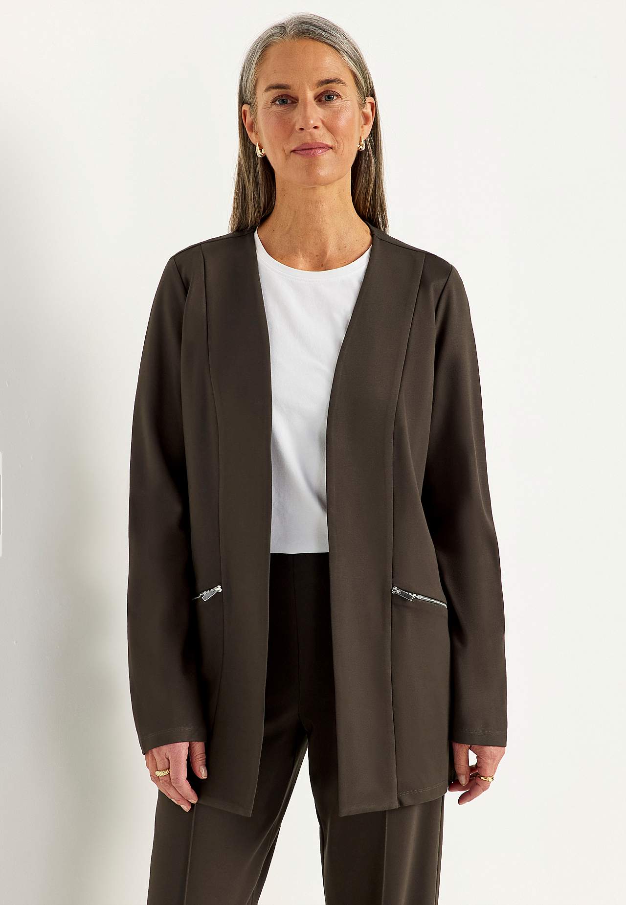 Stylish jacket in Punto di Roma jersey Lisa