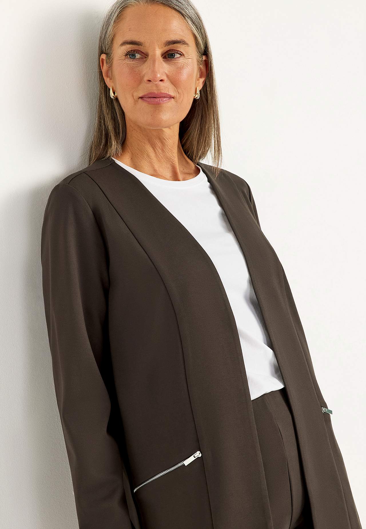 Stylish jacket in Punto di Roma jersey Lisa