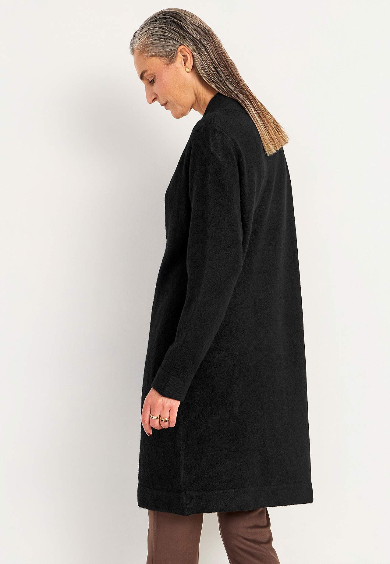 Knitted tunic with twisted detail