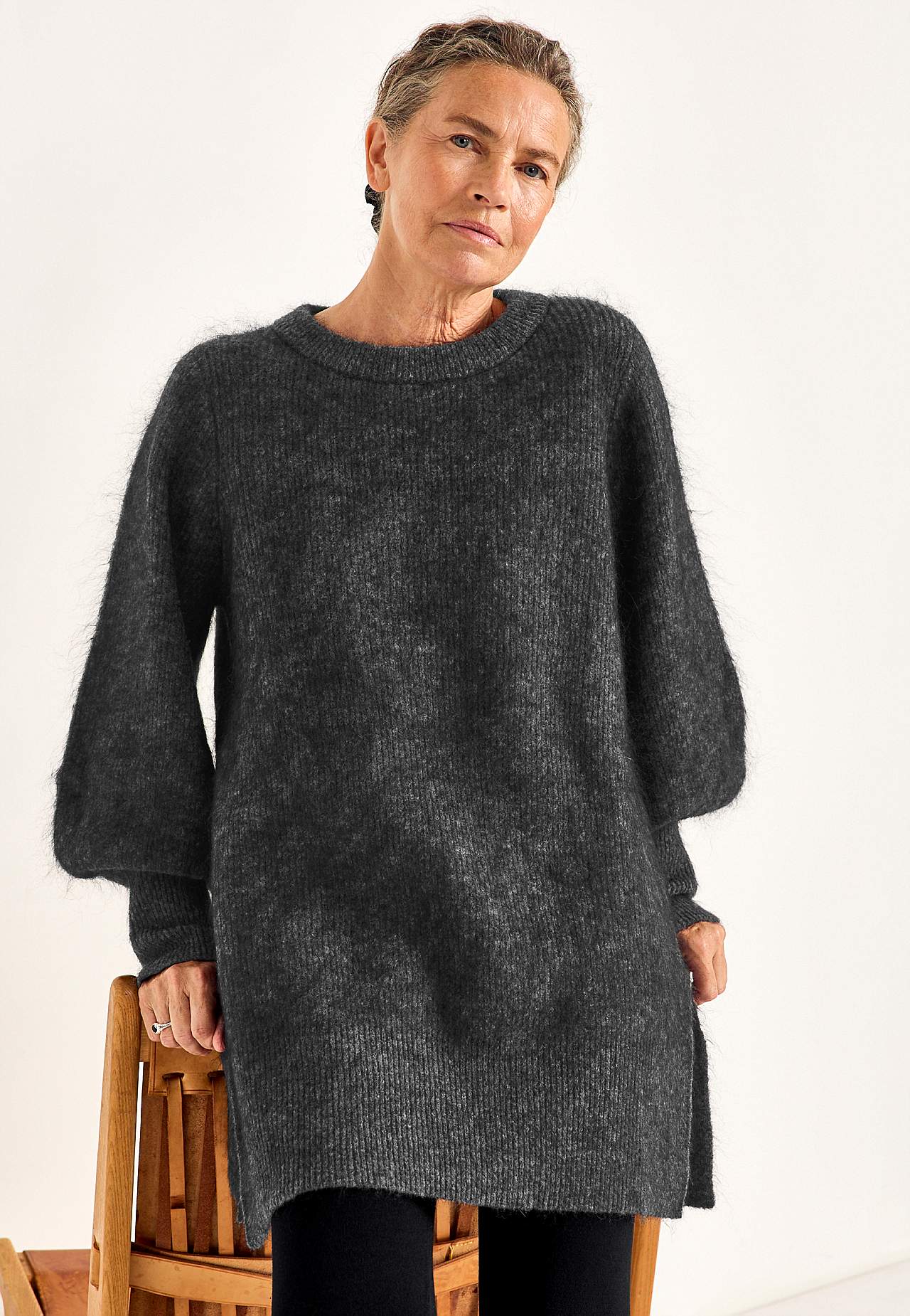 Tunic Premium in mohair- and wool blend