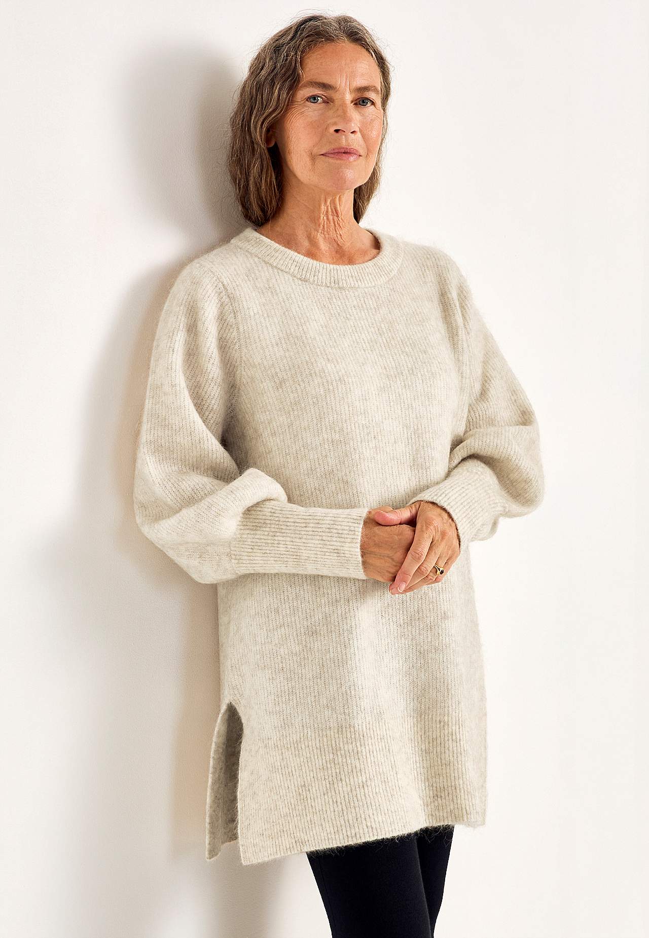 Tunic Premium in mohair- and wool blend