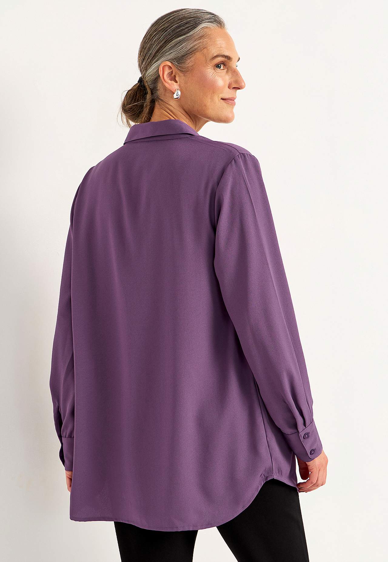 Woven long shirt