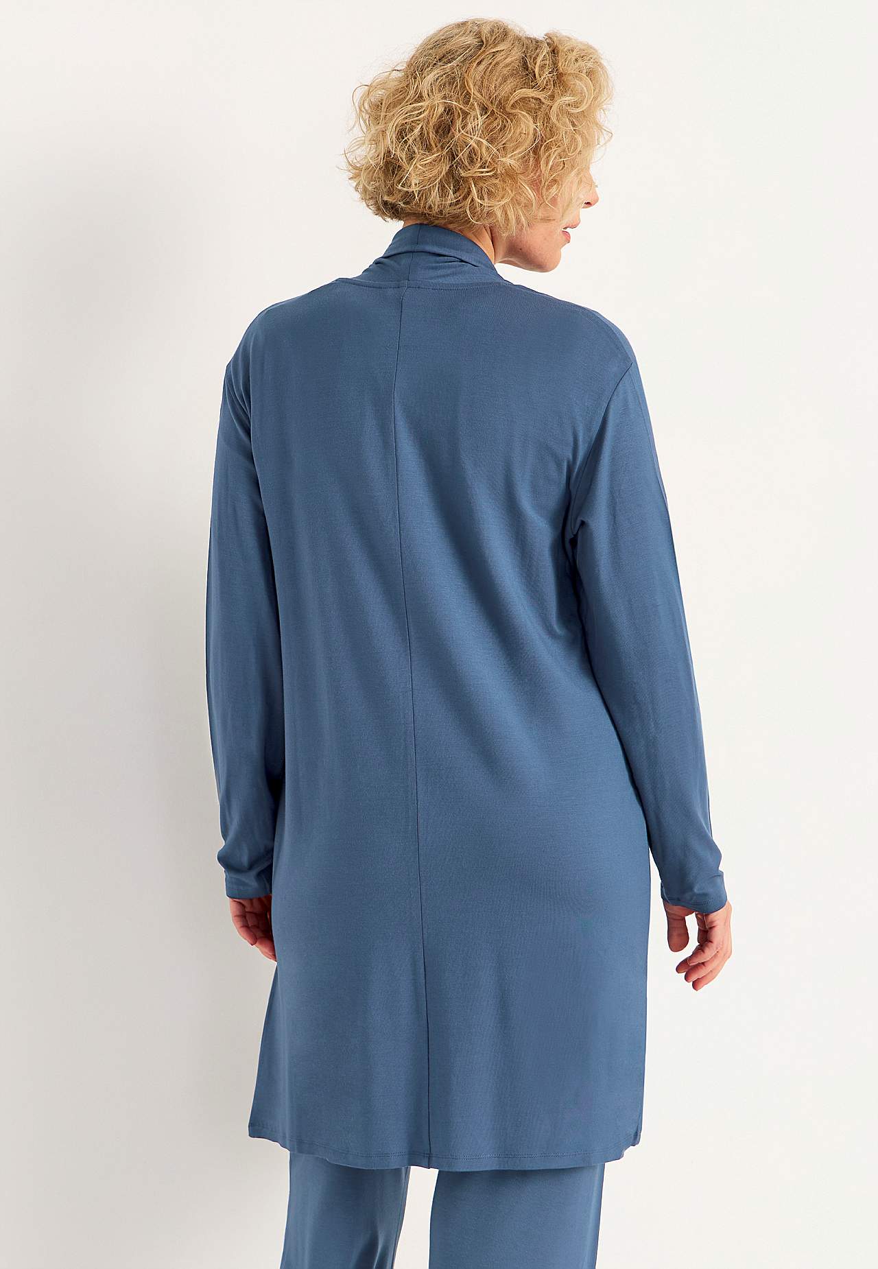 Long cardigan in tricot