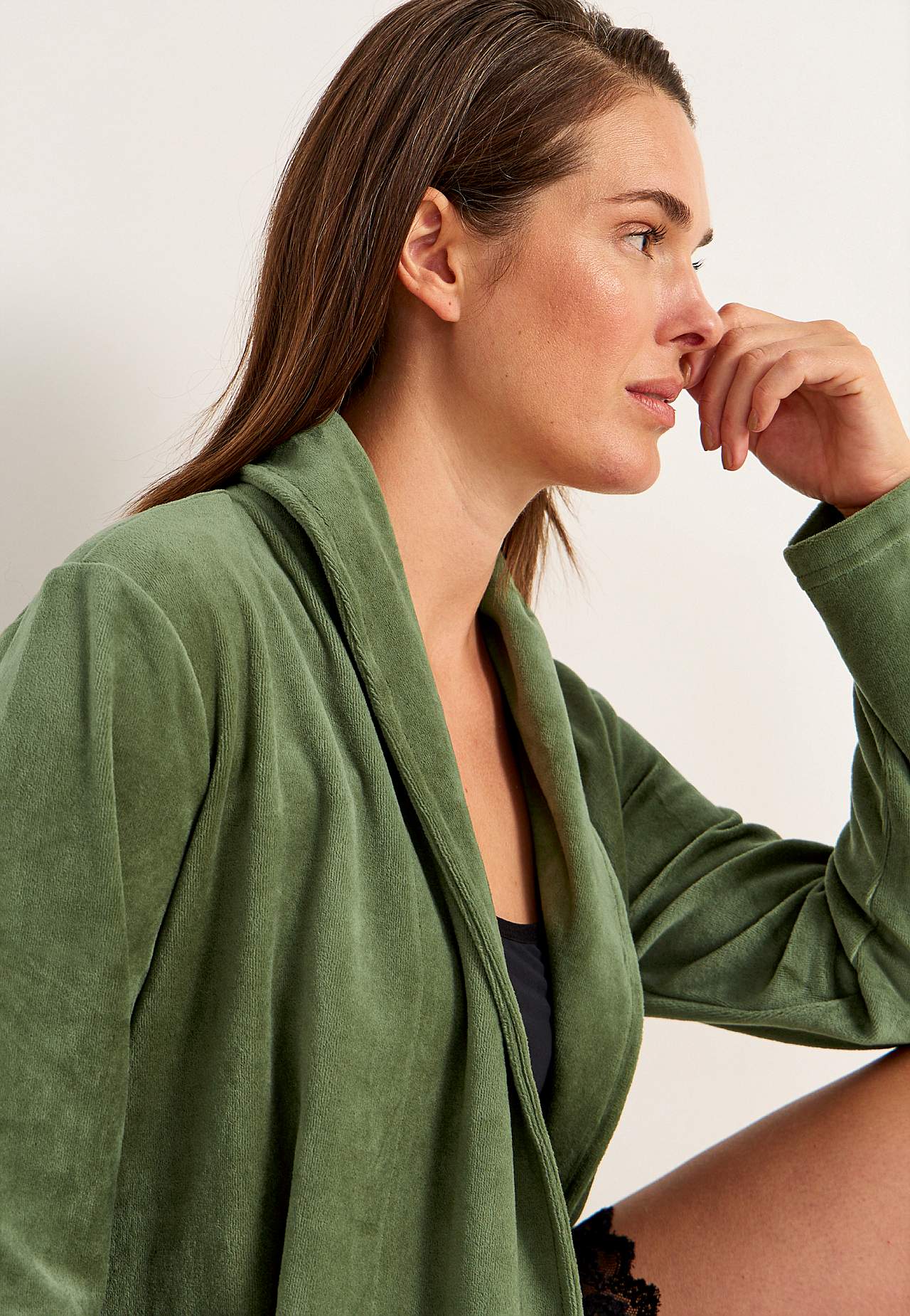 Velour robe
