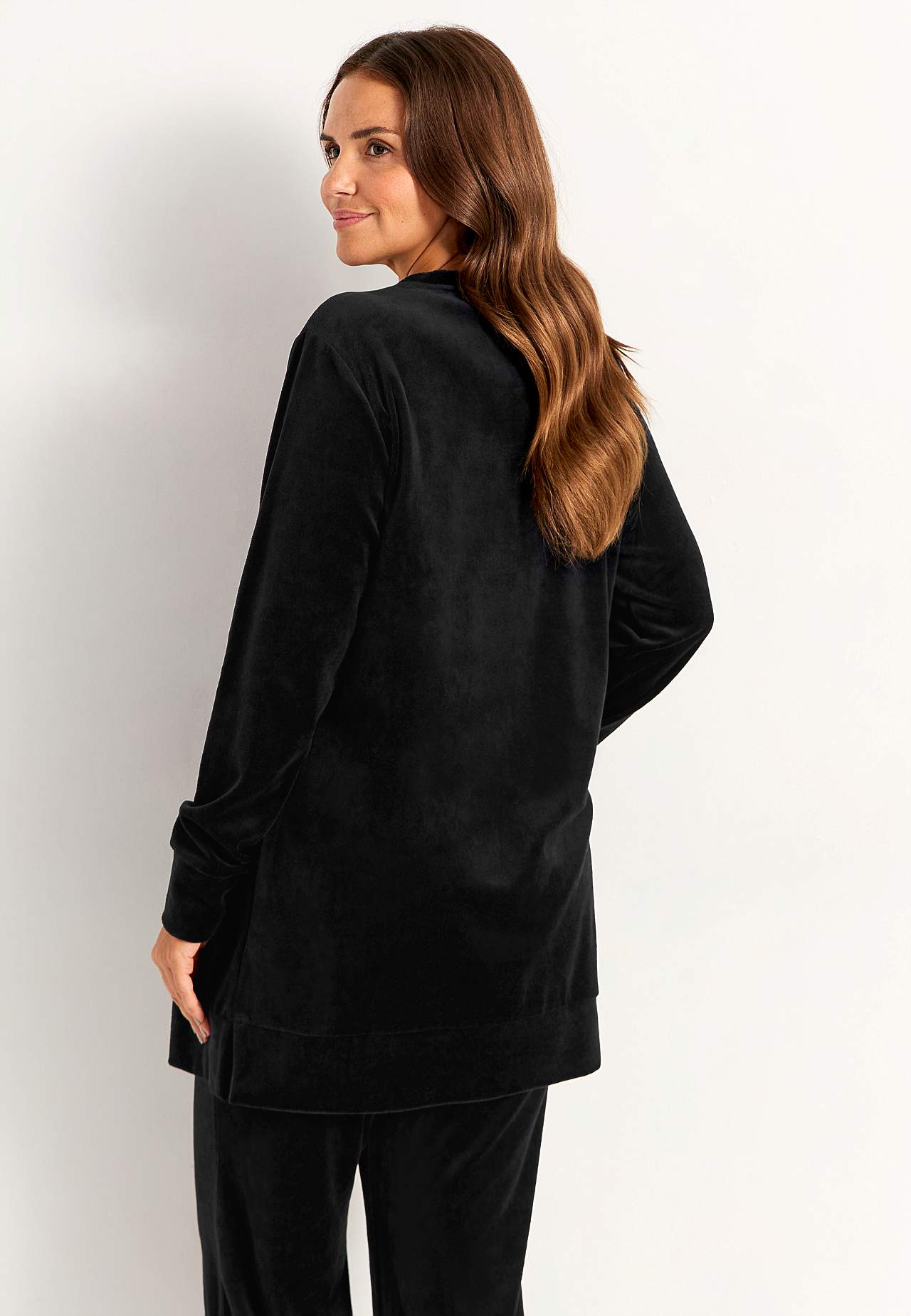 Long velour tunic