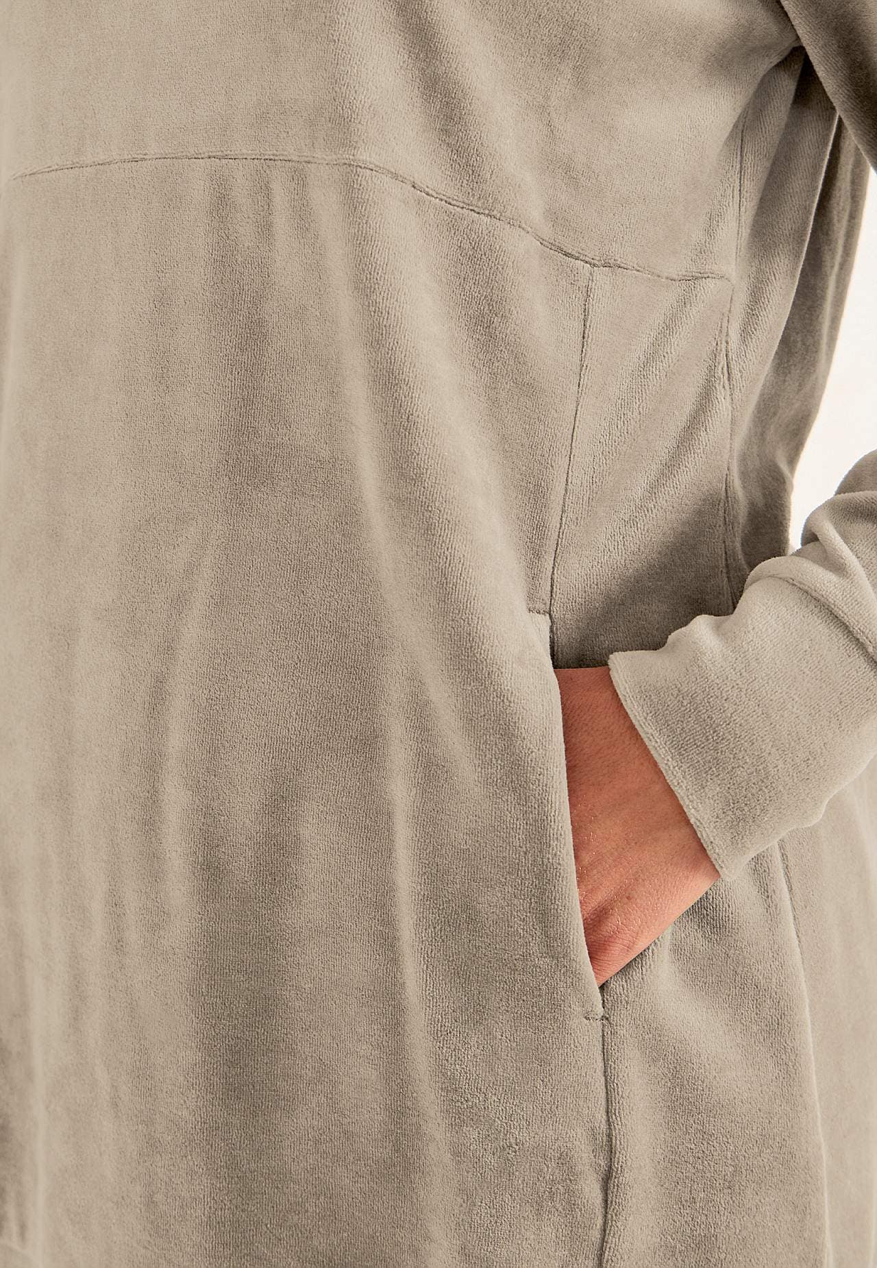 Long velour tunic