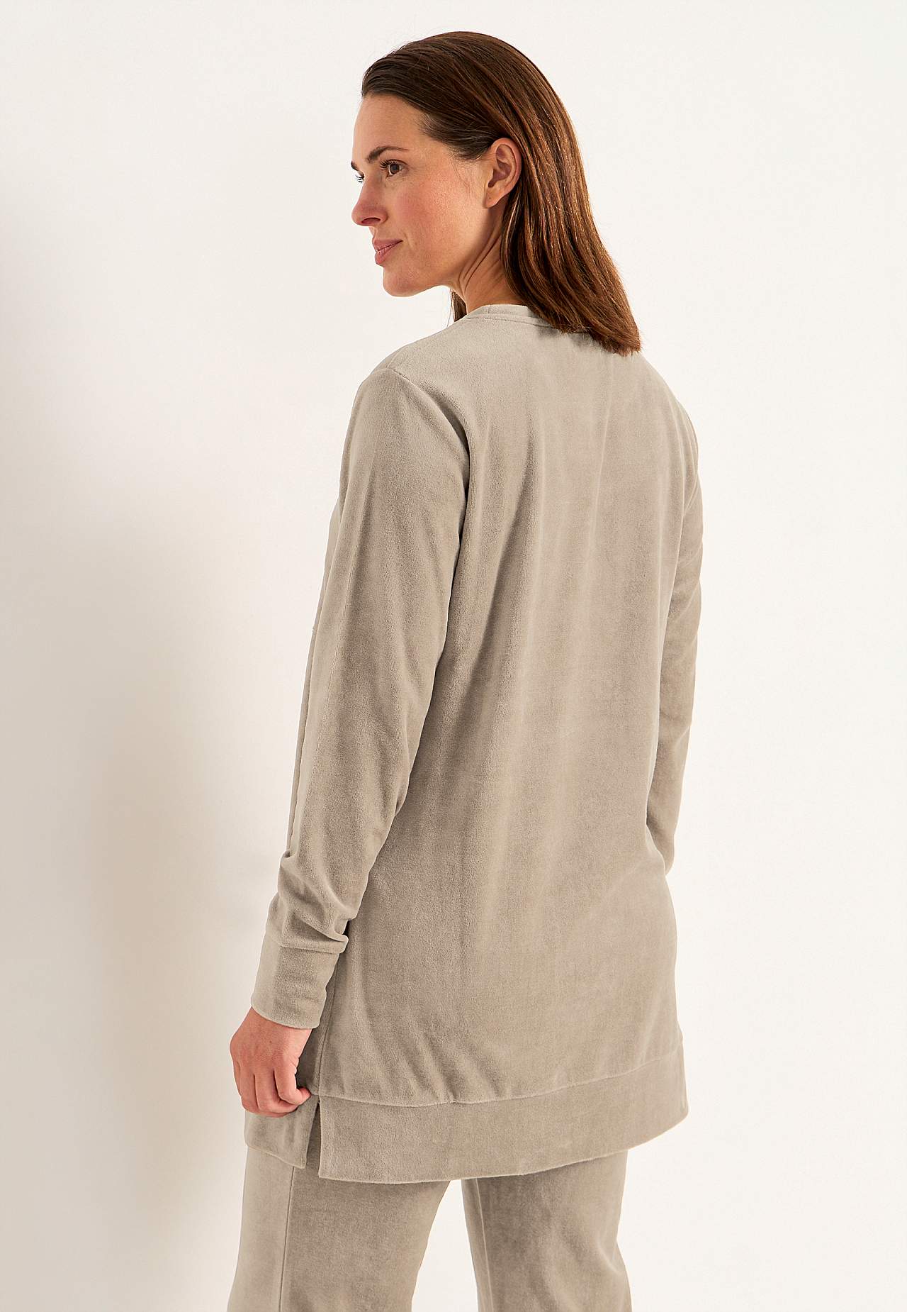 Long velour tunic