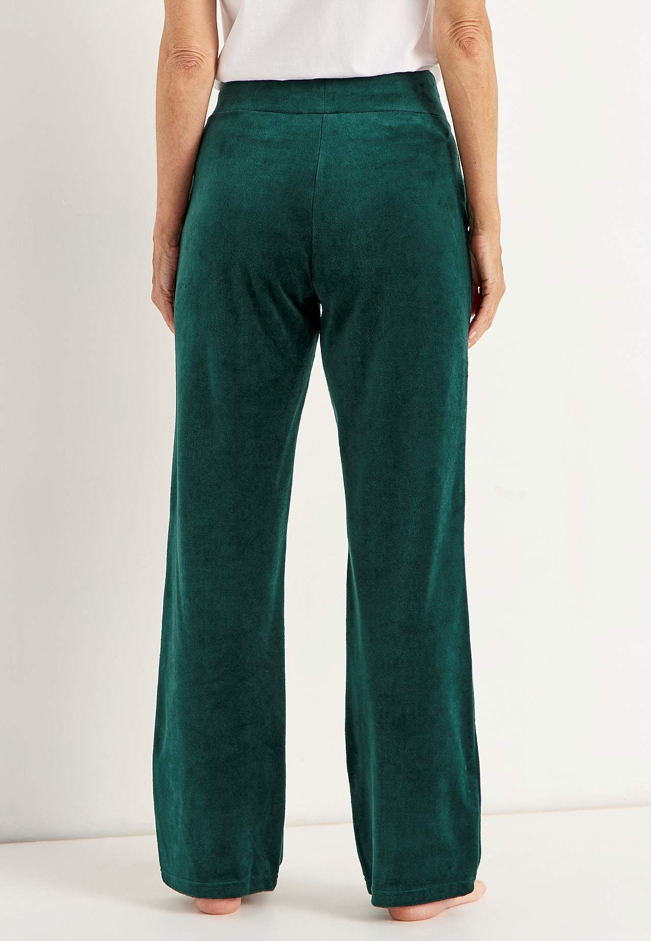 Wide velour trousers Wilma