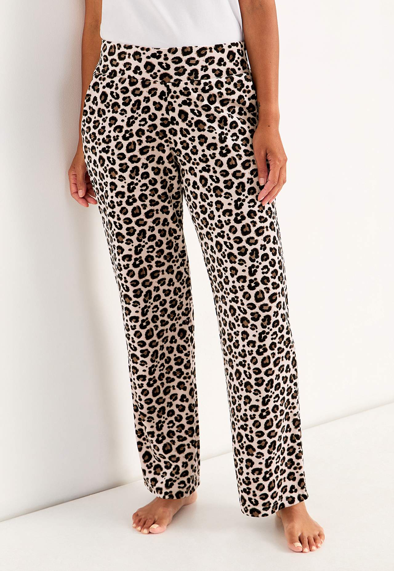 Wide velour trousers Wilma