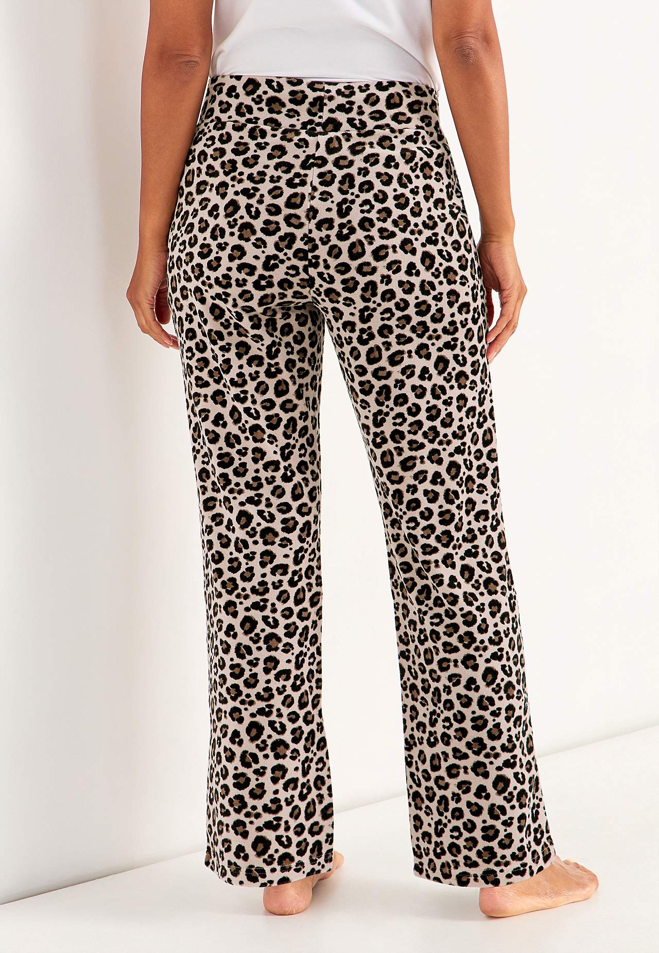 Wide velour trousers Wilma