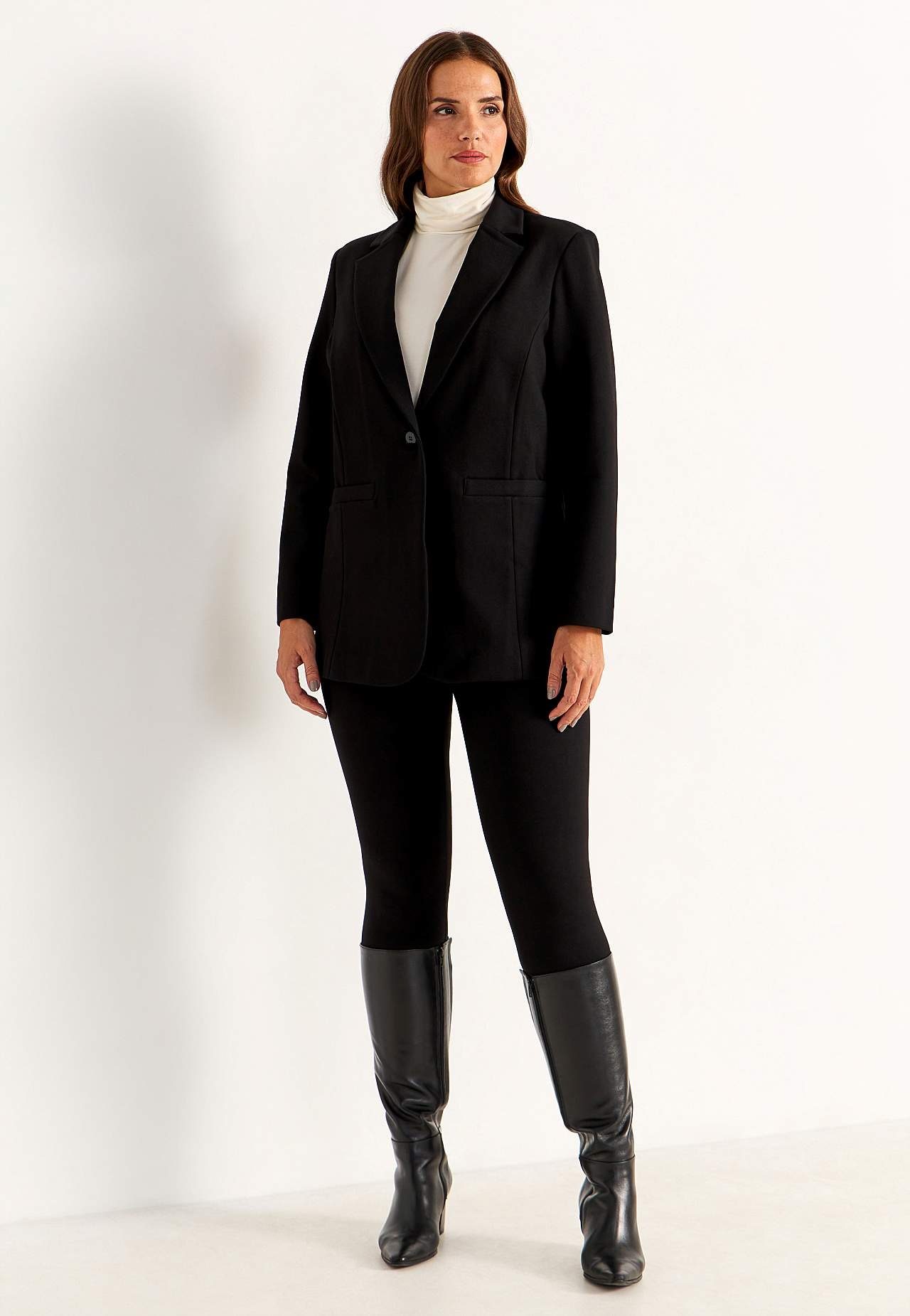 Leggings Premium in Punto di Roma jersey Mona