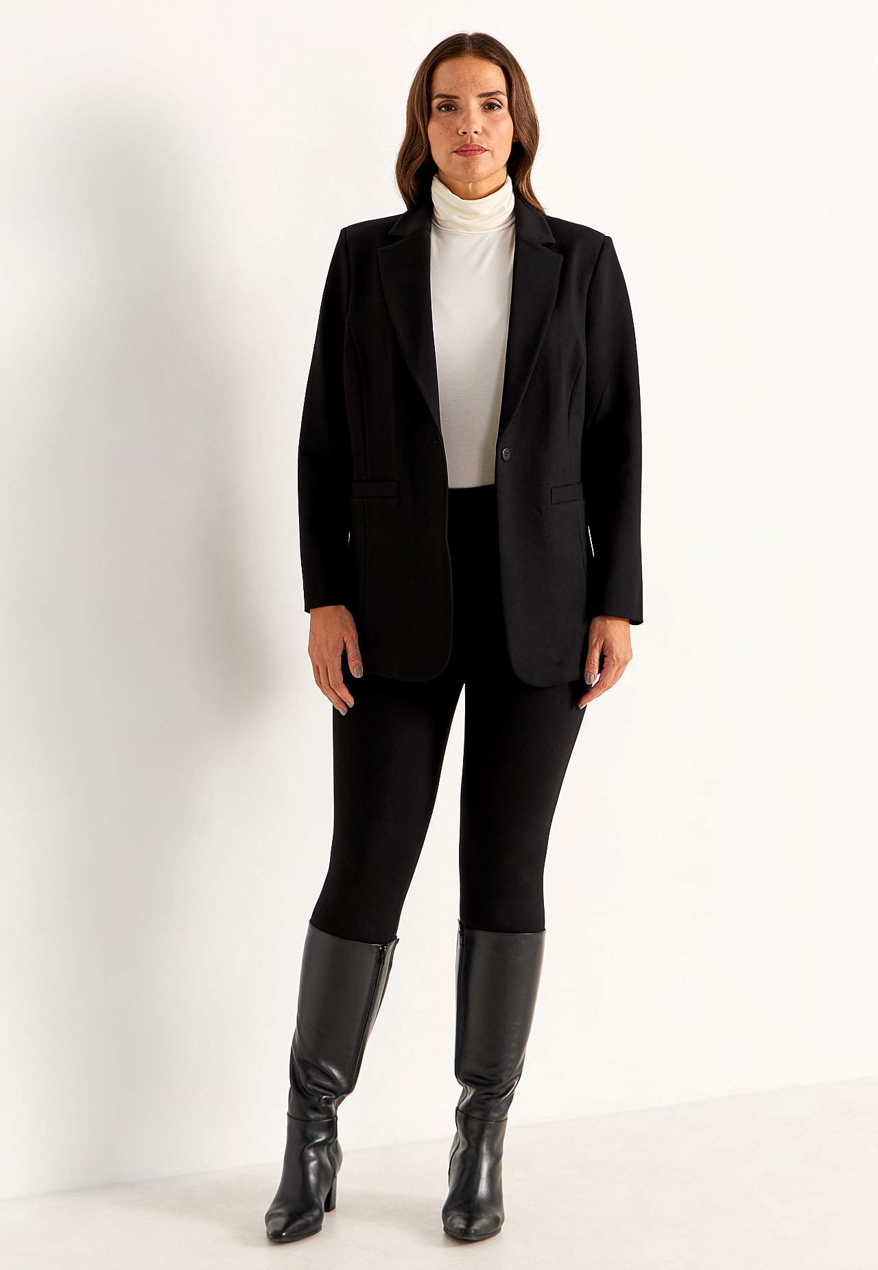 Leggings Premium in Punto di Roma jersey Mona