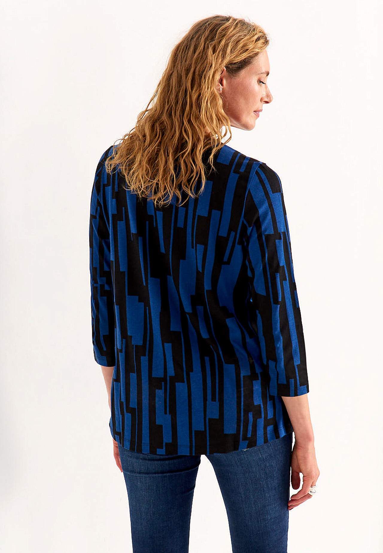 Patterned jersey tuniq