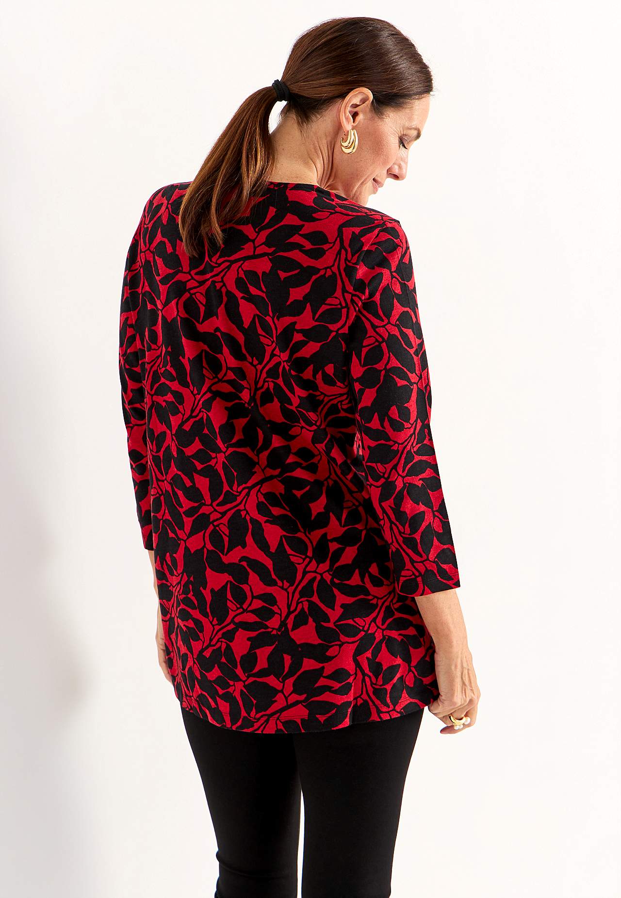 Patterned jersey tuniq