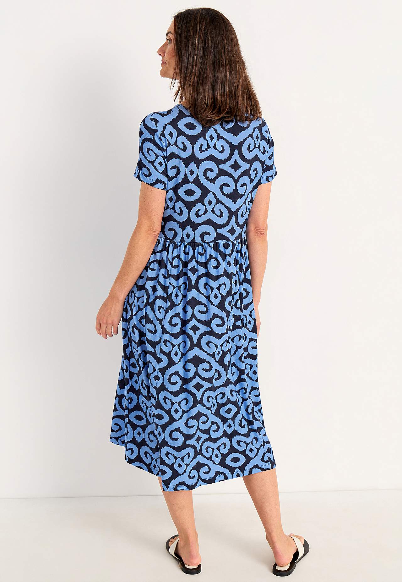 Patterned jersey dress