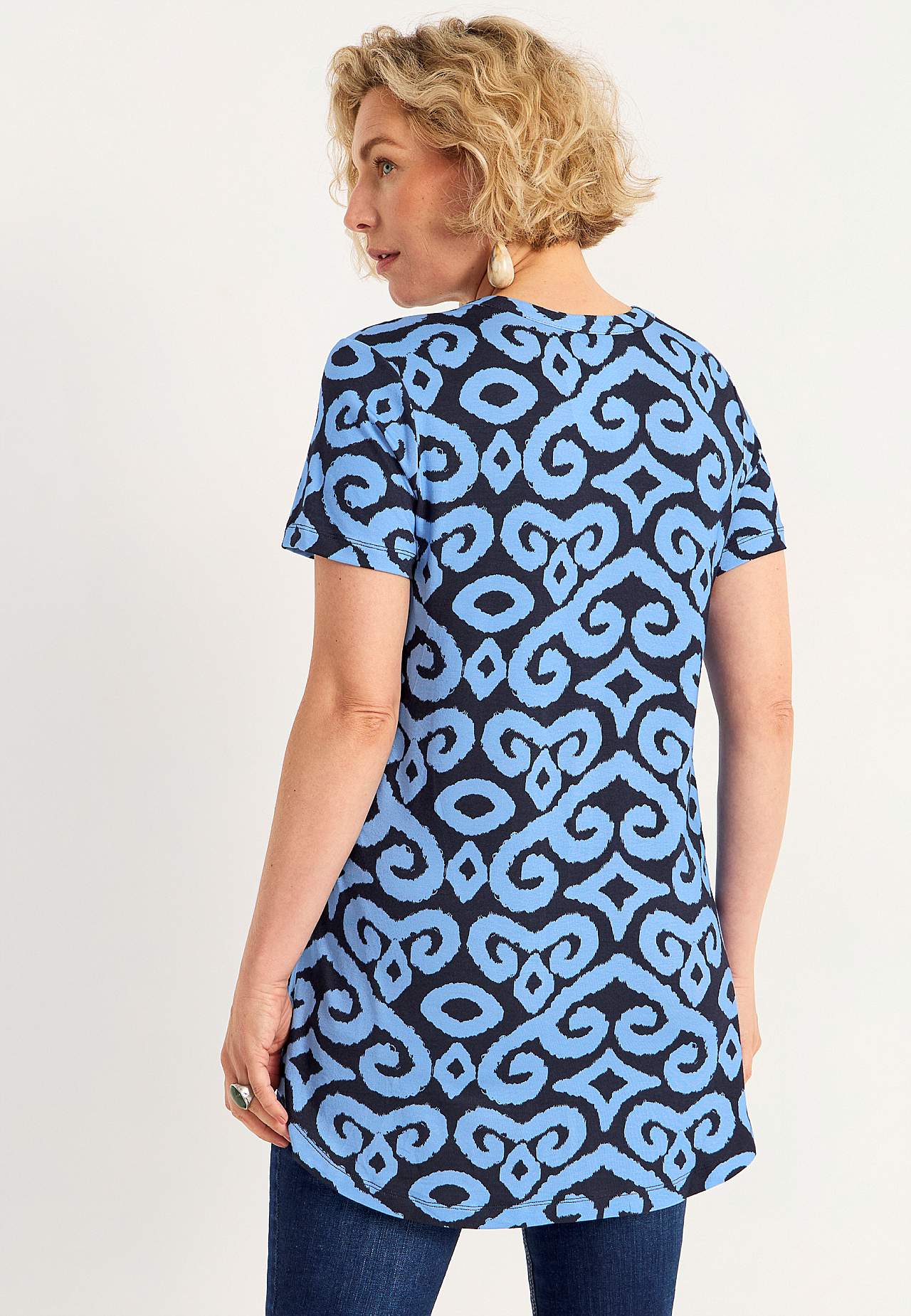 Jersey tuniq with short sleeve
