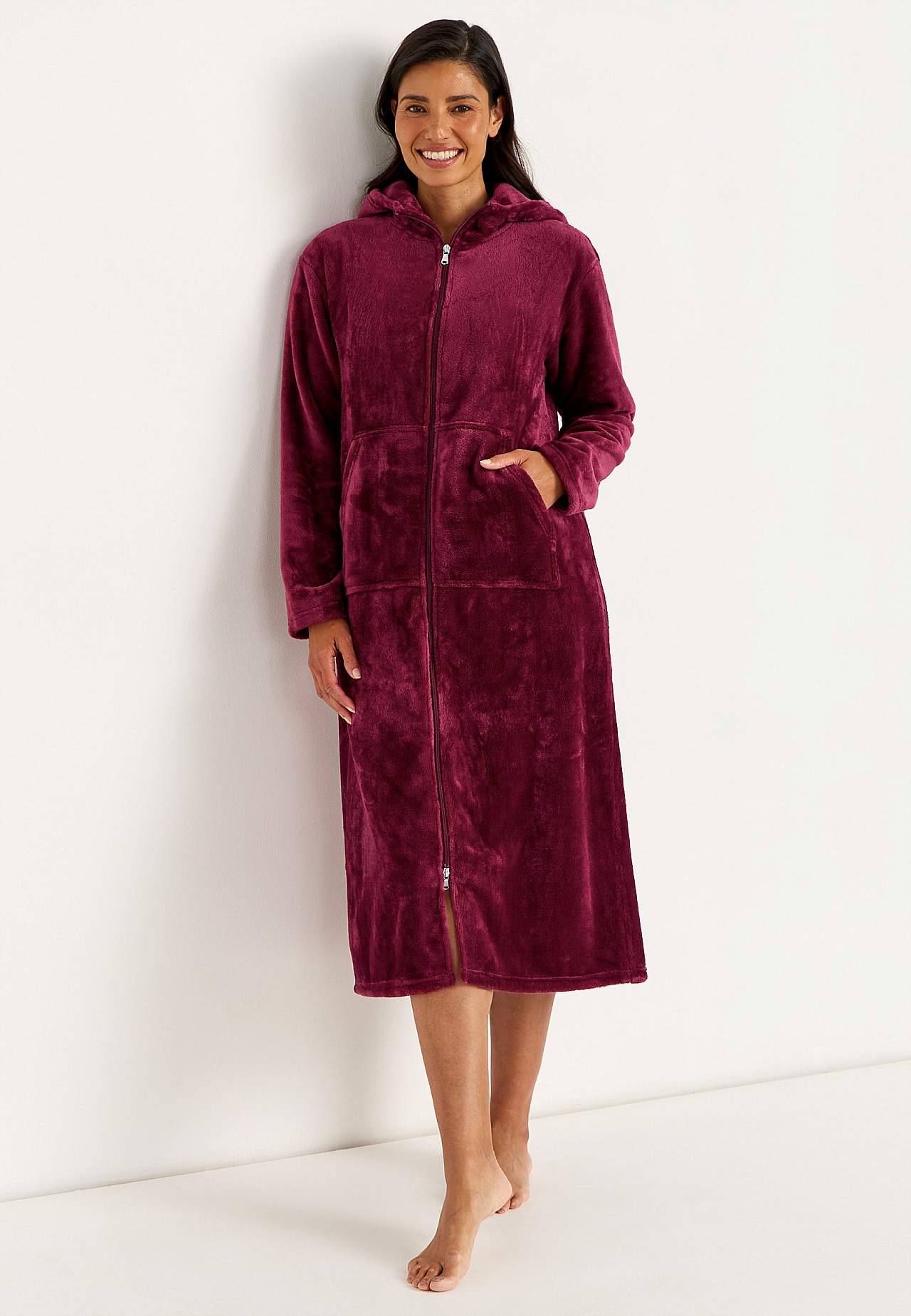 Morgenkåpe i fleece