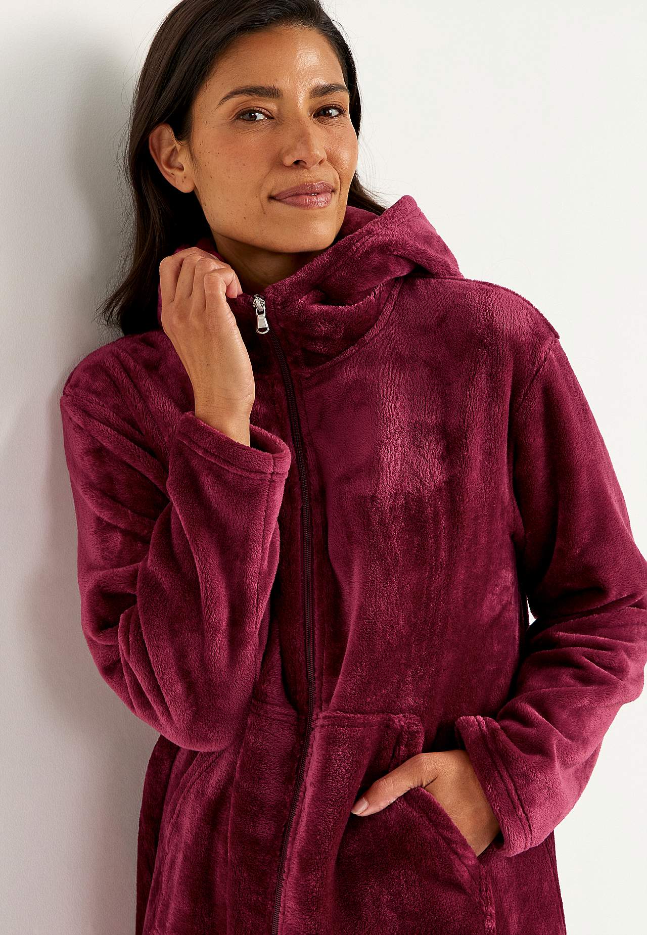 Morgonrock i fleece