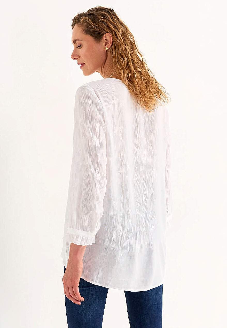 Tunic with crêpe quality