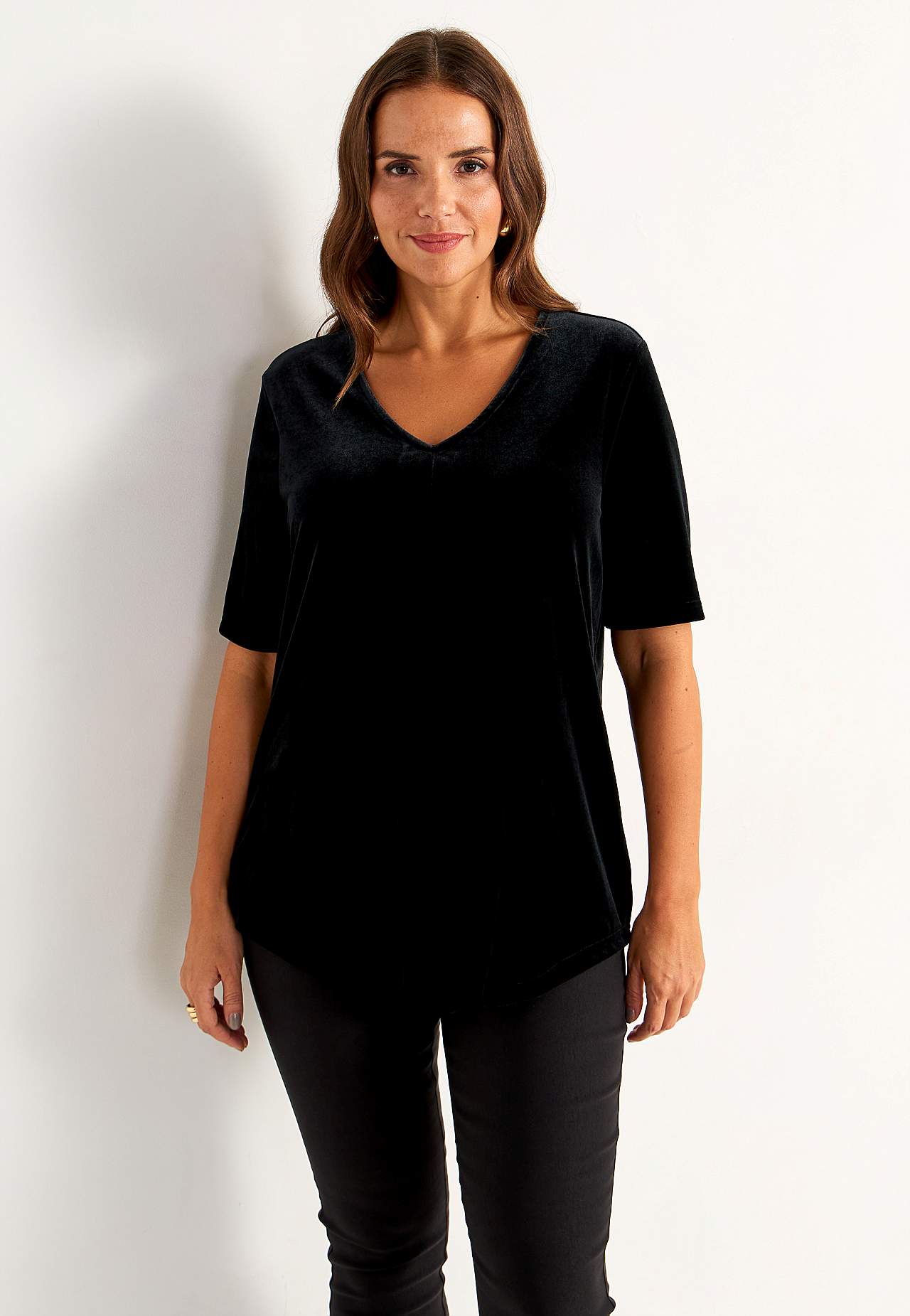 Party top in velvet