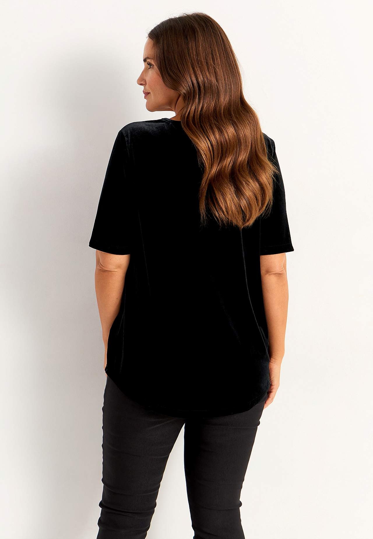 Party top in velvet