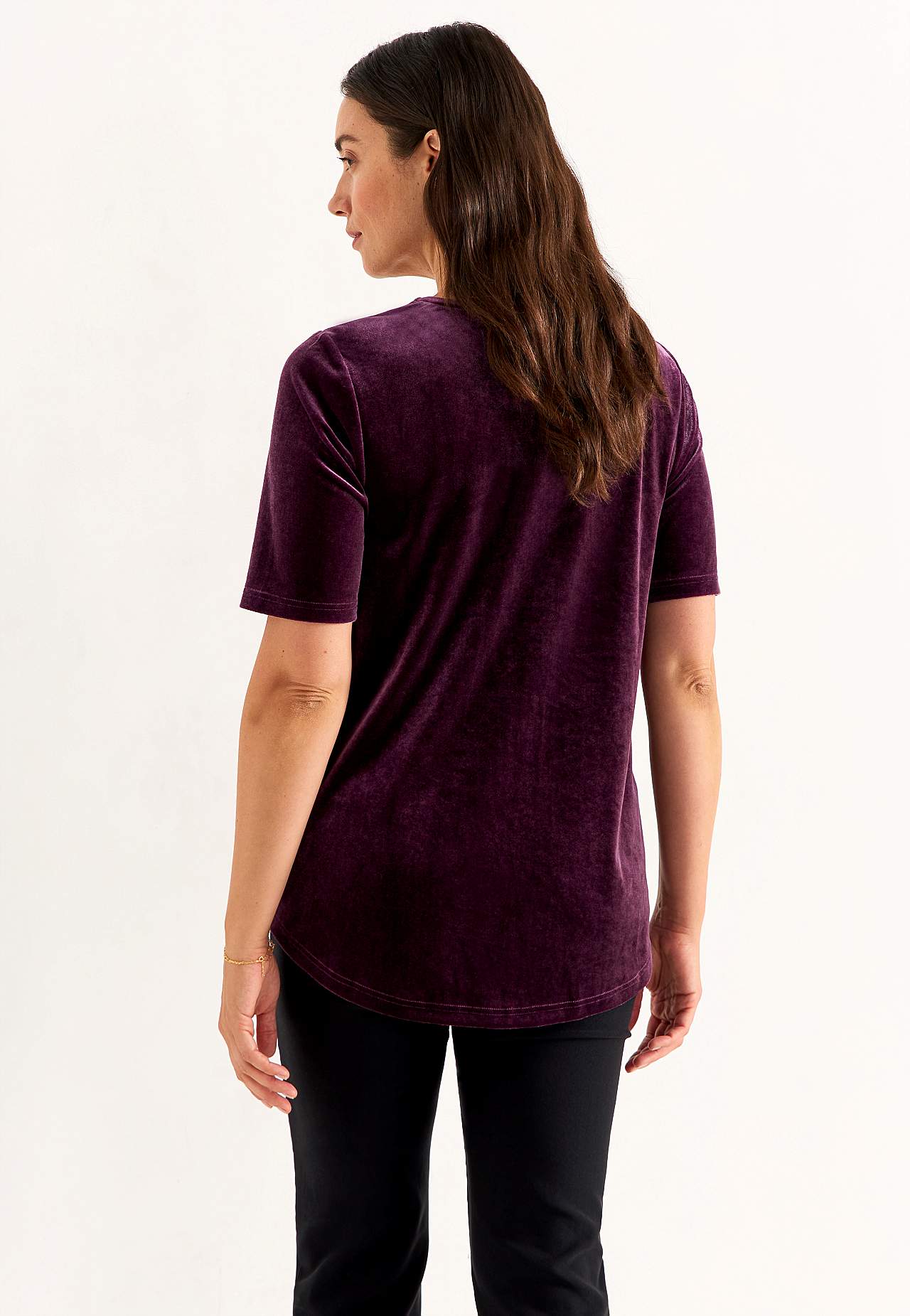Party top in velvet