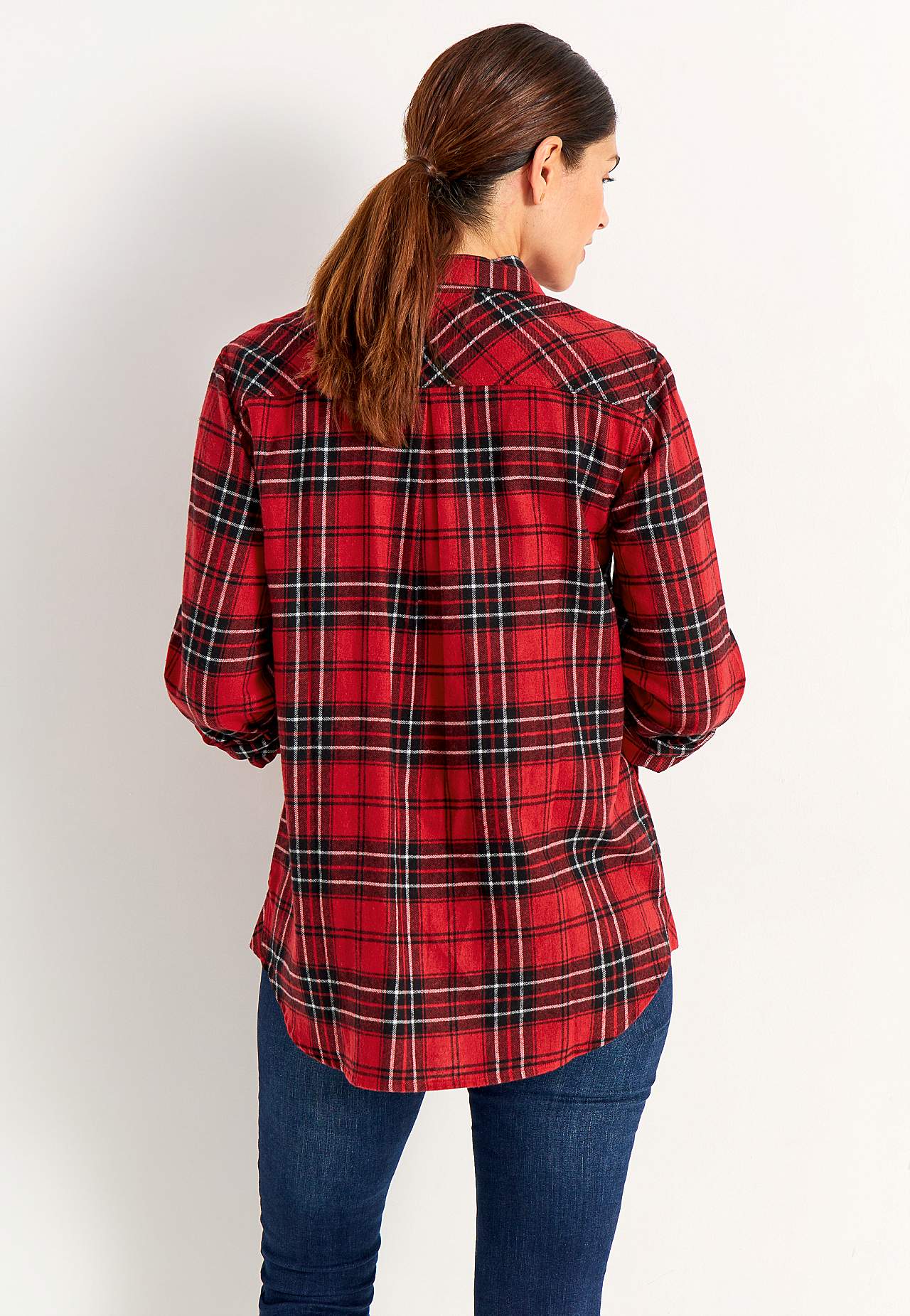 Checked flannel shirt