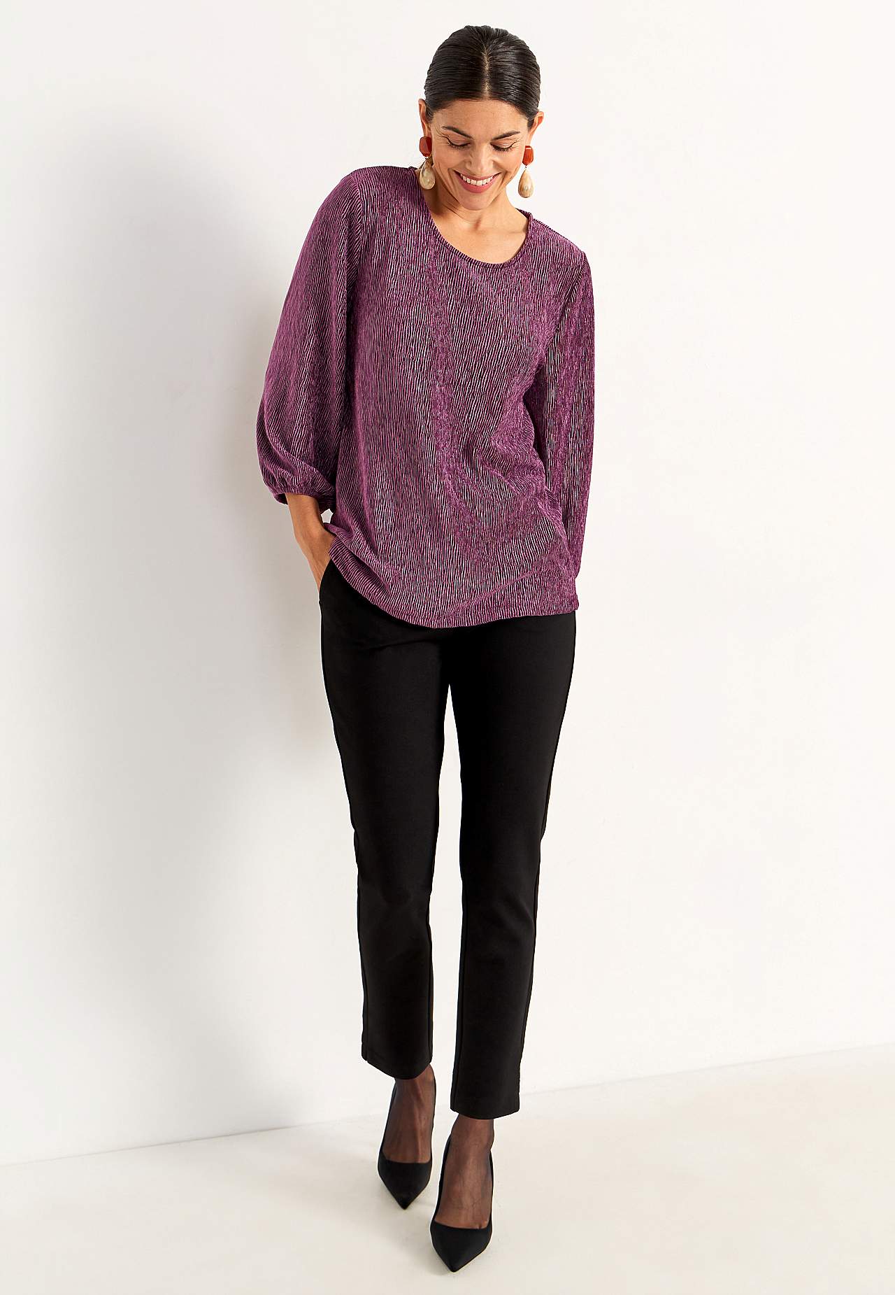 Party top in velvet