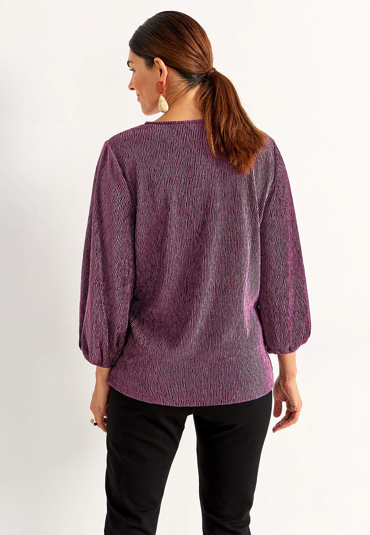 Party top in velvet